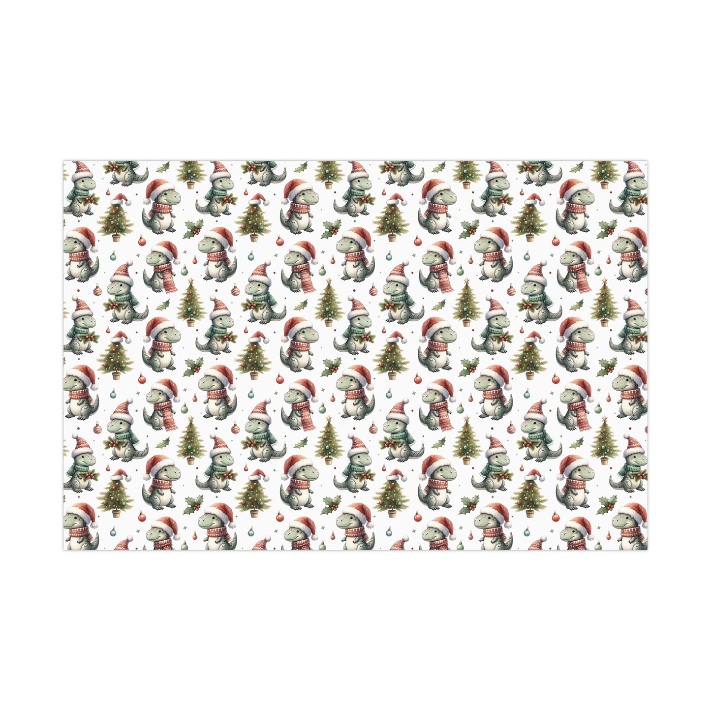 Baby Dinosaur Christmas Gift Wrap