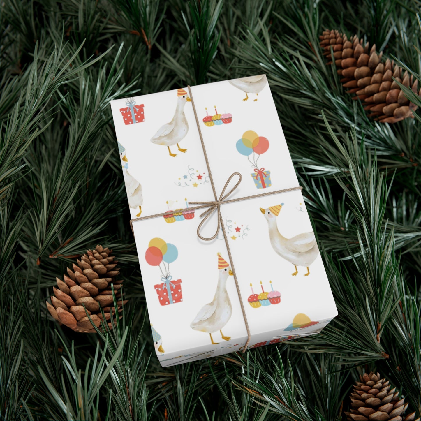 Goose Birthday Wrapping Paper, Silly Goose, Birthday Wrapping Paper, Baby Shower Gift Wrap Roll, Birthday Gift Wrap