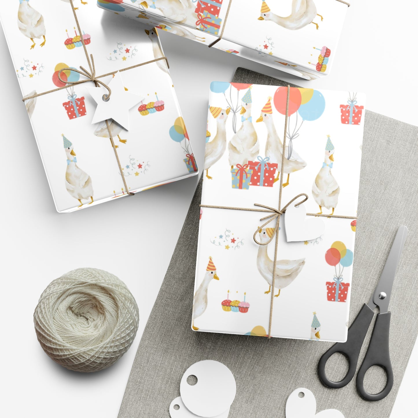 Goose Birthday Wrapping Paper, Silly Goose, Birthday Wrapping Paper, Baby Shower Gift Wrap Roll, Birthday Gift Wrap
