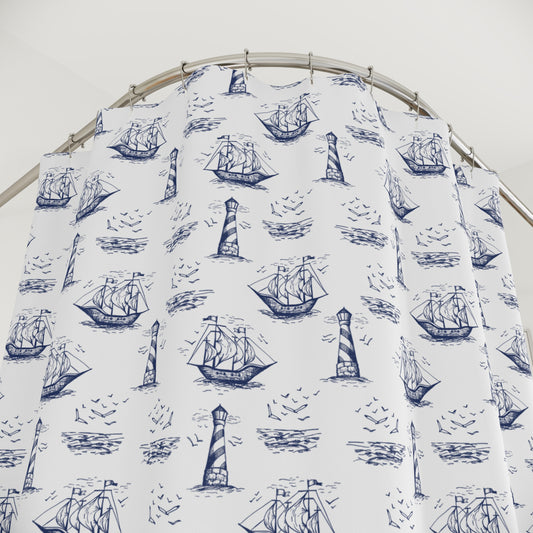 Nautical Summer Shower Curtain