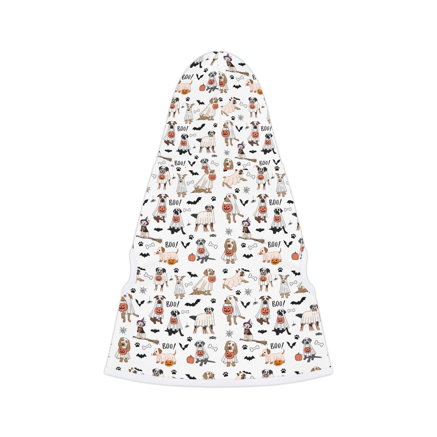 Halloween Dog Hoodie, Spooky Dogs Halloween Pattern, Costume Dog Hoodie, Halloween Costume for Dogs