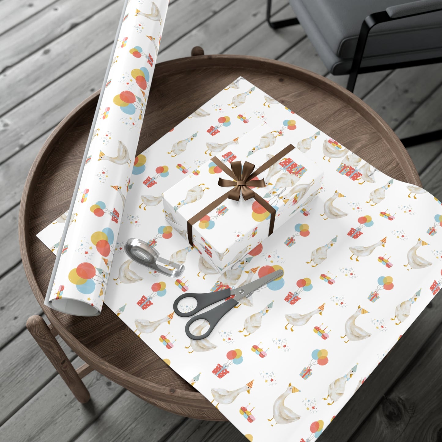 Goose Birthday Wrapping Paper, Silly Goose, Birthday Wrapping Paper, Baby Shower Gift Wrap Roll, Birthday Gift Wrap