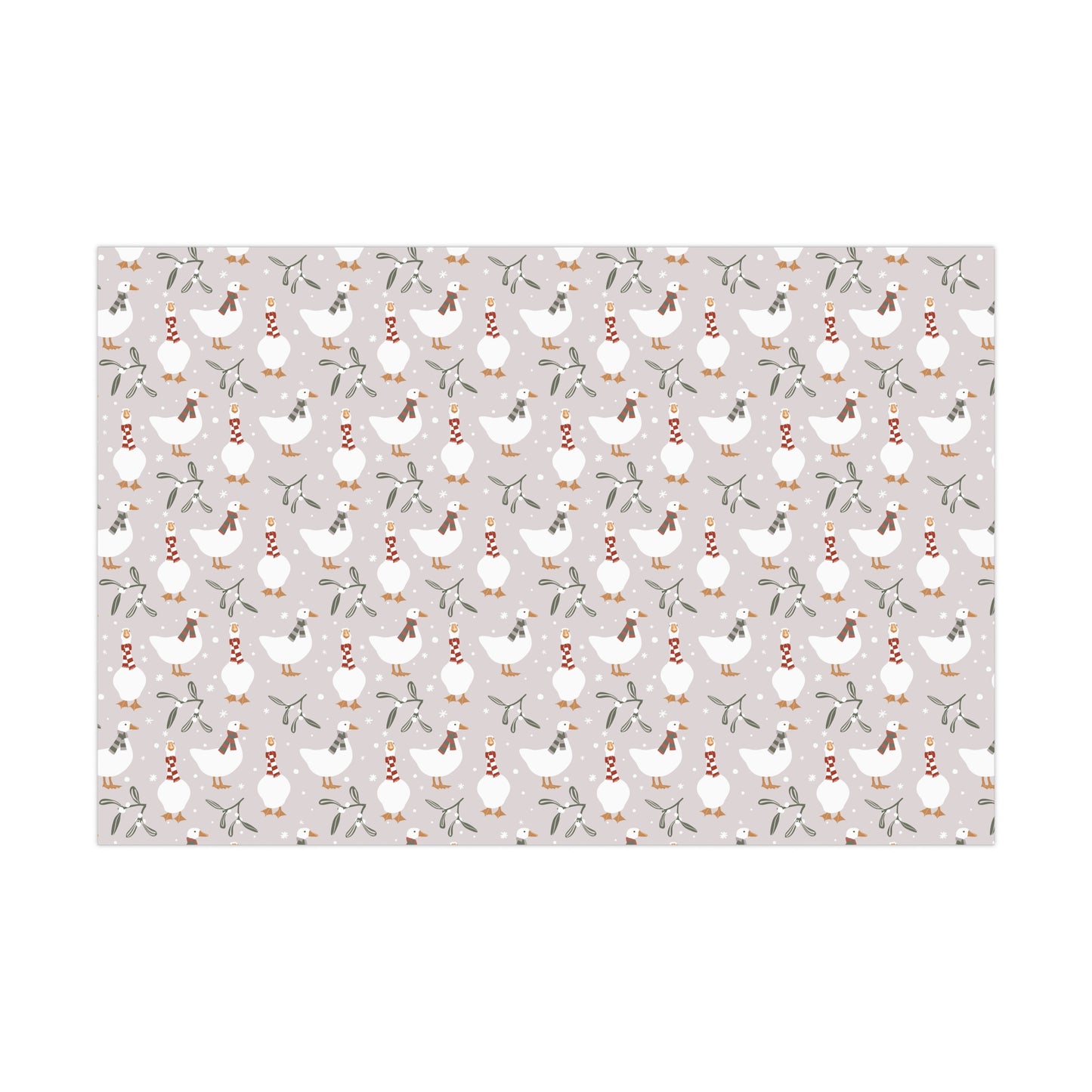 Christmas Goose Gift Wrap, Christmas Wrapping Paper, Christmas Geese Gift Wrap, Wrapping, Christmas Gifts