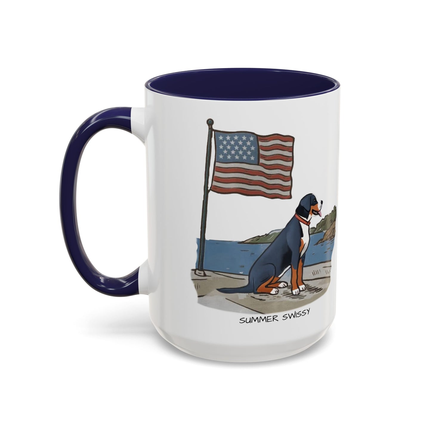 Summer Swissy in the USA Mug
