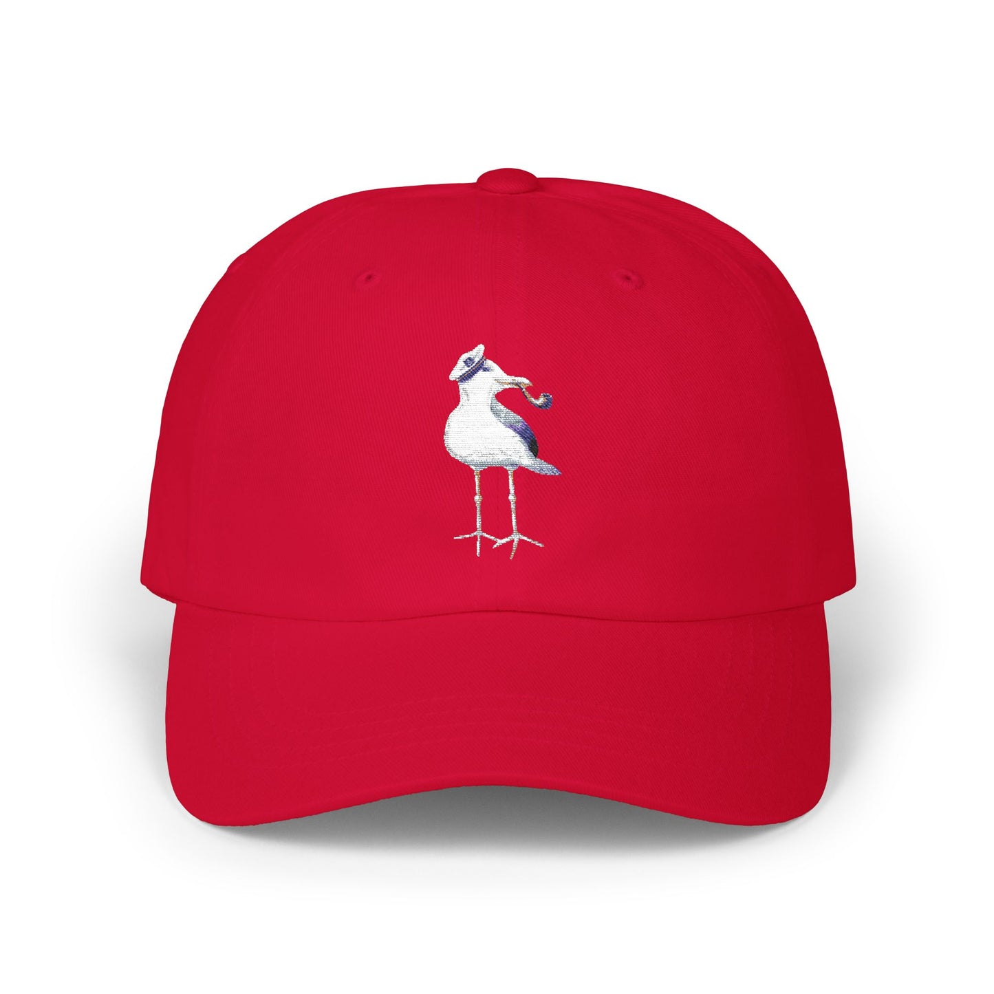 Embroidered Coastal "Captain Seagull" with Pipe Hat - Summer Capsule Collection