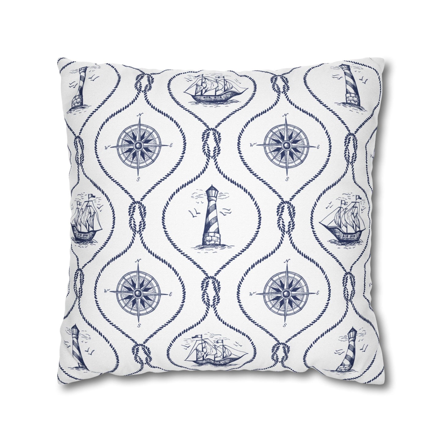 Nautical Summer Pillow Cover