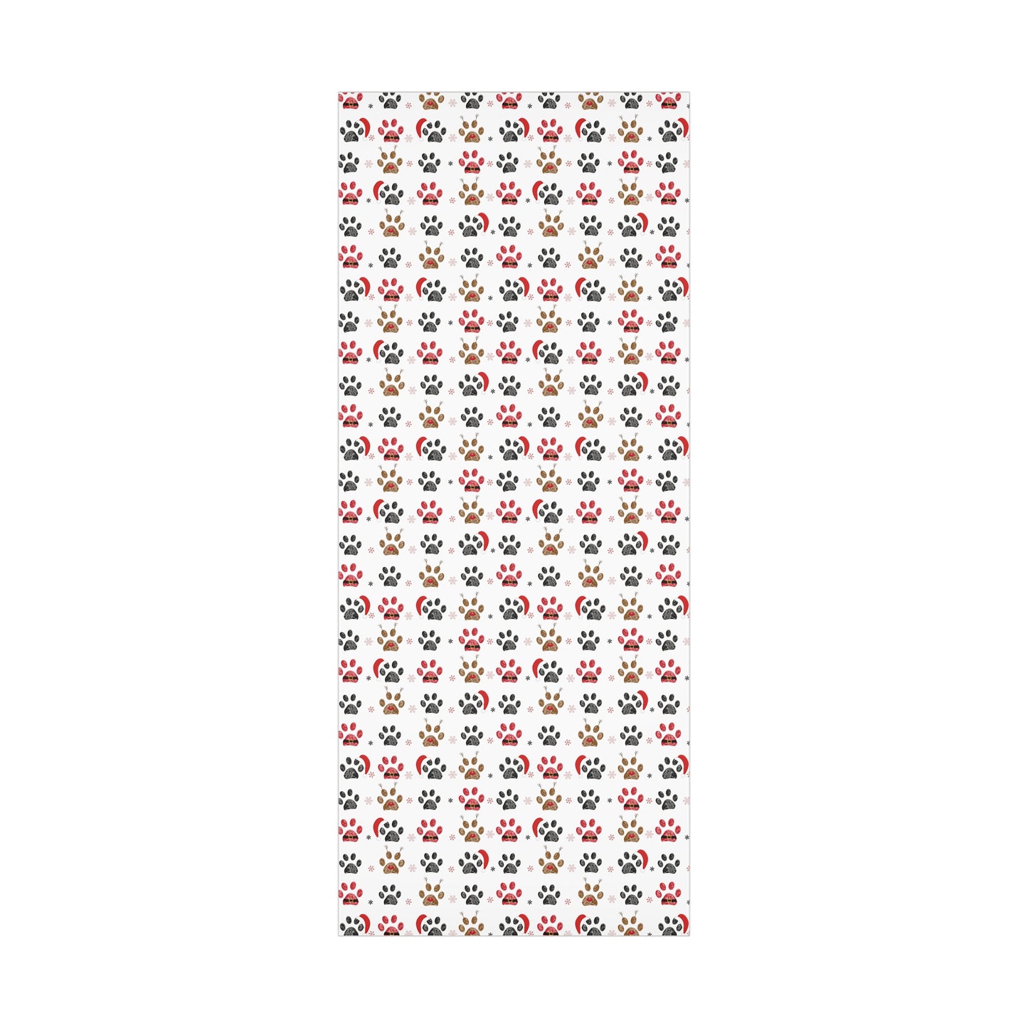 Dog Pawprint Christmas Wrapping Paper, Classic Christmas Gift Wrap Roll, Holiday Gift Wrap, Christmas Paper, Gift Wrap, Gifts for Dogs