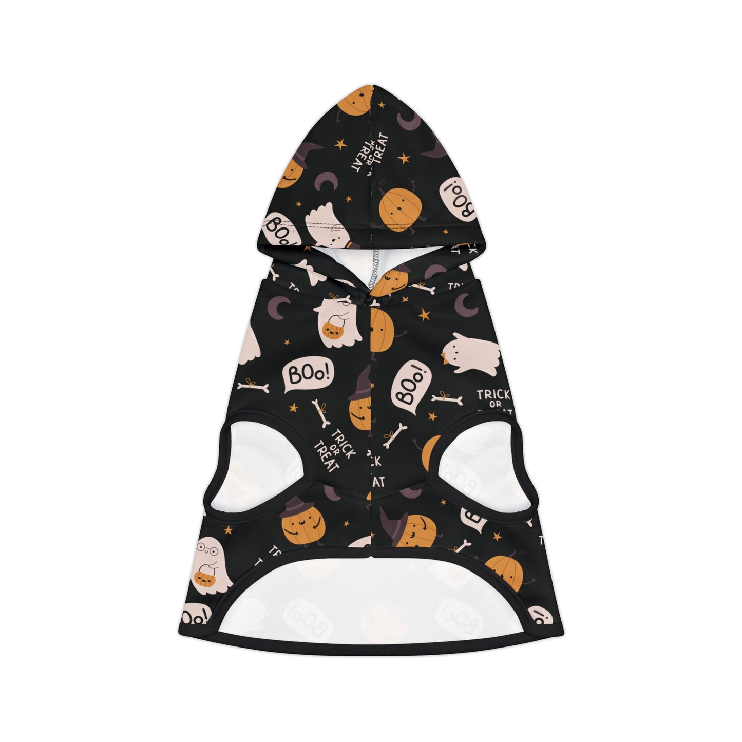 Spooky Halloween Hoodie, Dog Costume Pet Hoodie, Trick or Treat Halloween Dog Hoodie, Cute Spooky Dog