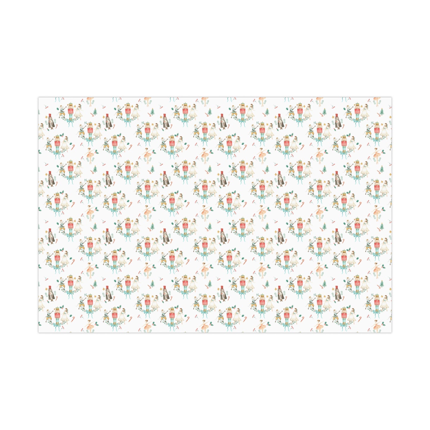 Watercolor Nutcracker Christmas Wrapping Paper
