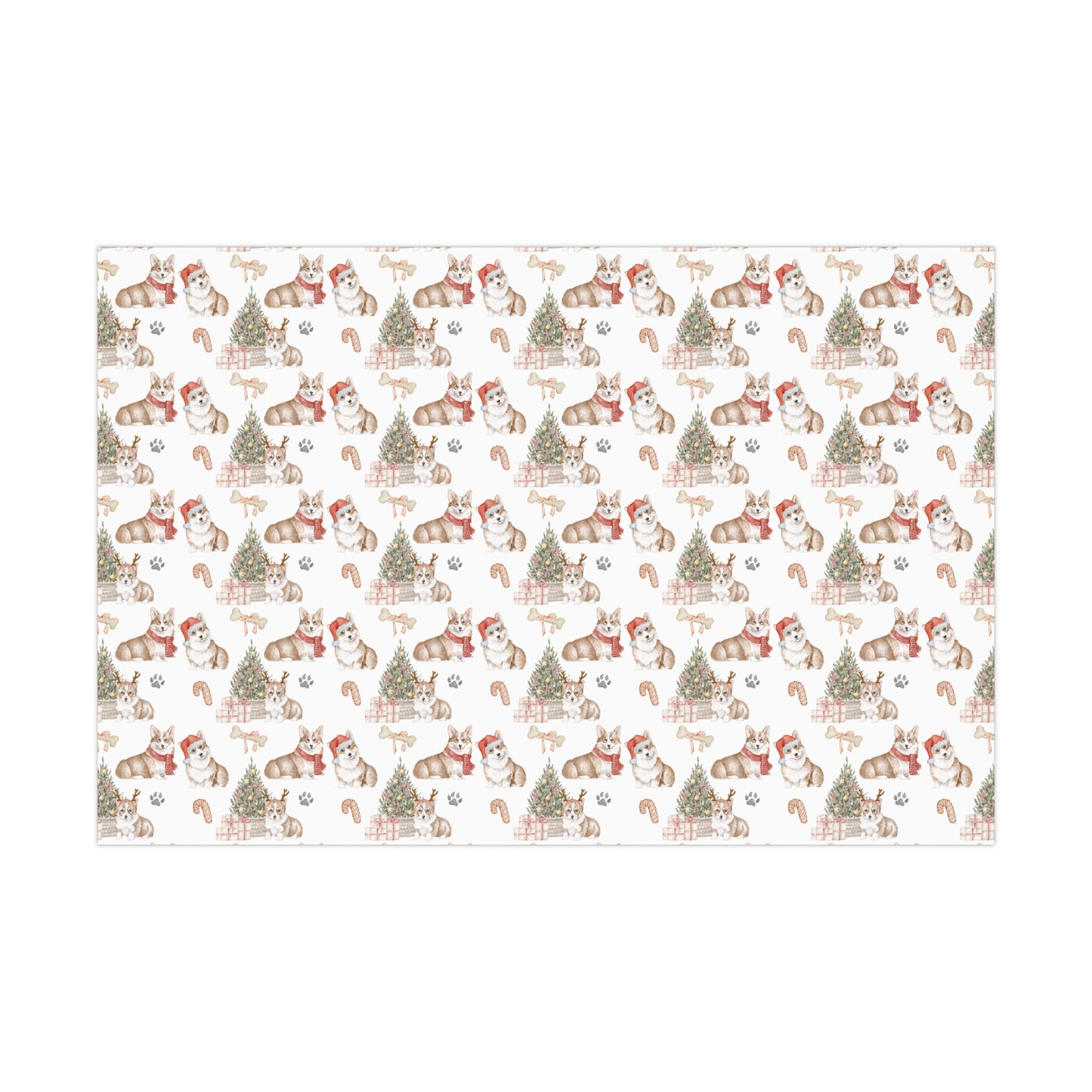 Corgi Christmas Gift Wrap