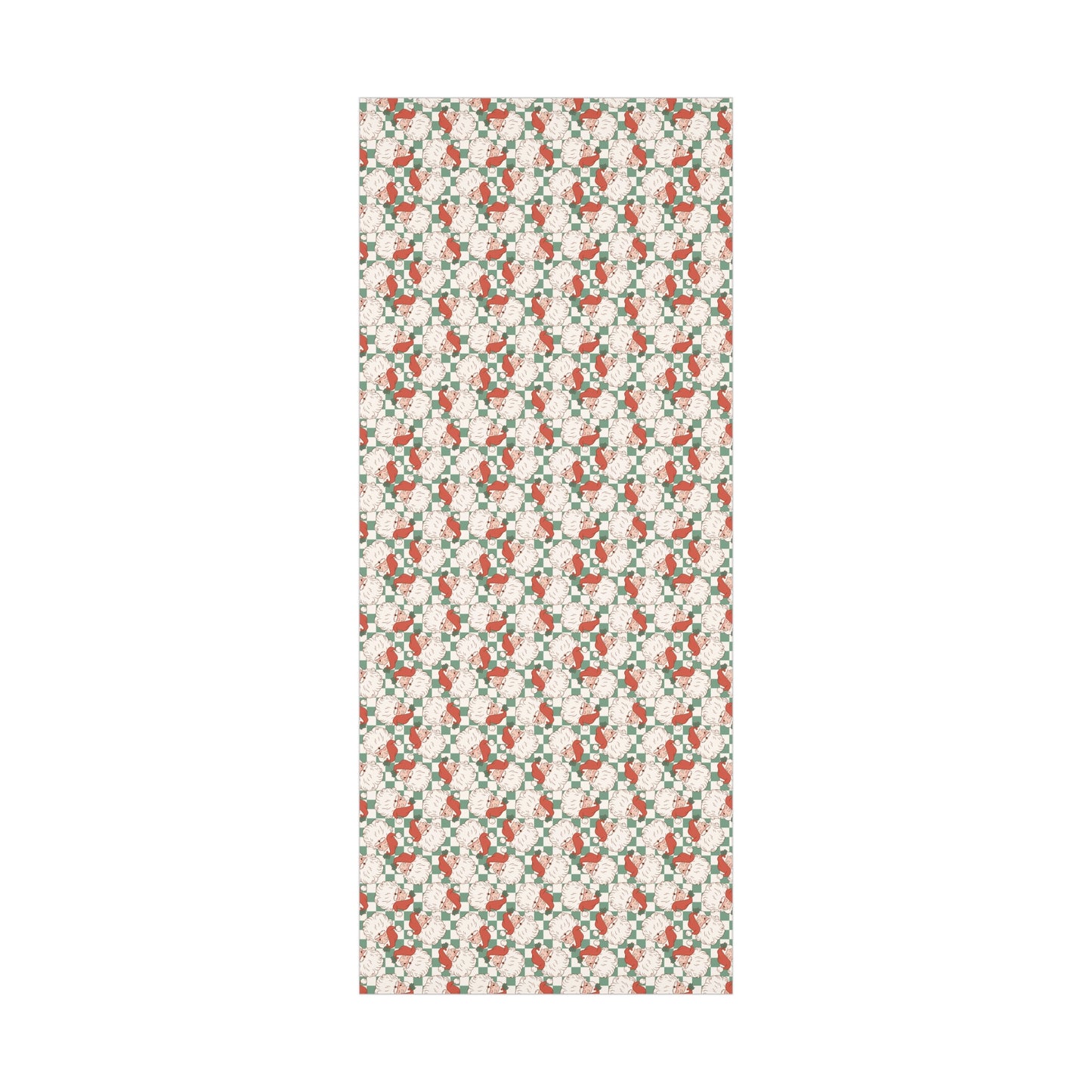 Retro Checkered Disco Santa Christmas Wrapping Paper, Classic Christmas Gift Wrap Roll, Holiday Gift Wrap, Christmas Paper, Gift Wrap
