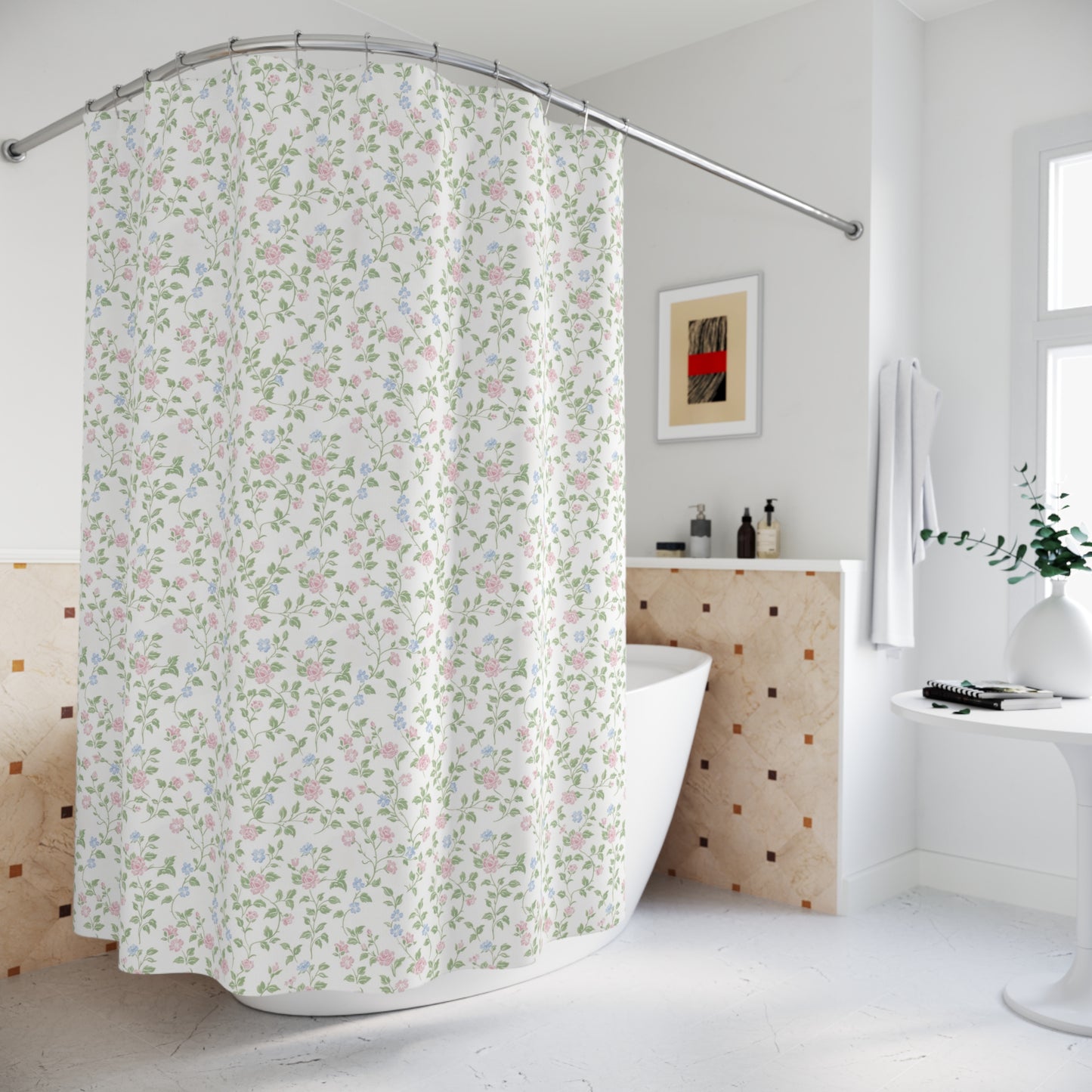 Spring Floral Shower Curtain