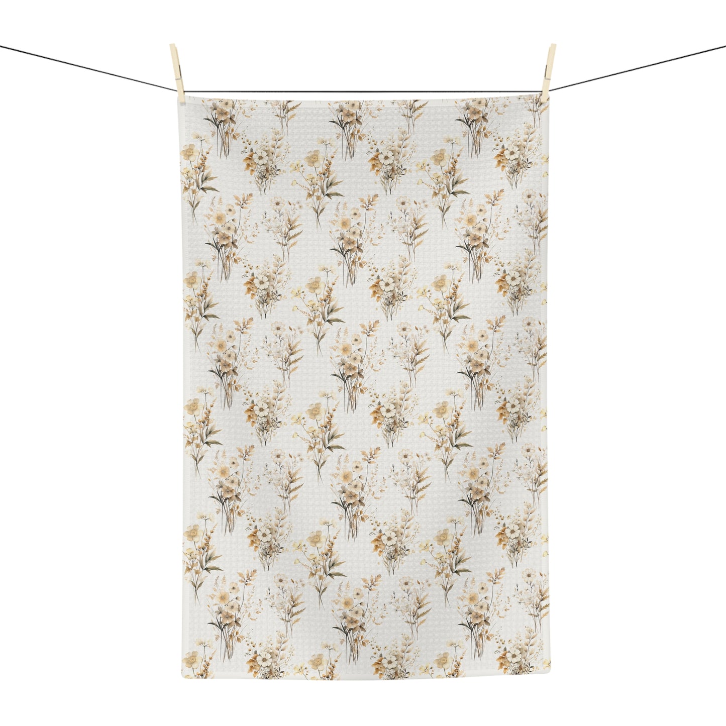 Microfiber Tea Towel - Fall Wildflower Botanical Dish Cloth