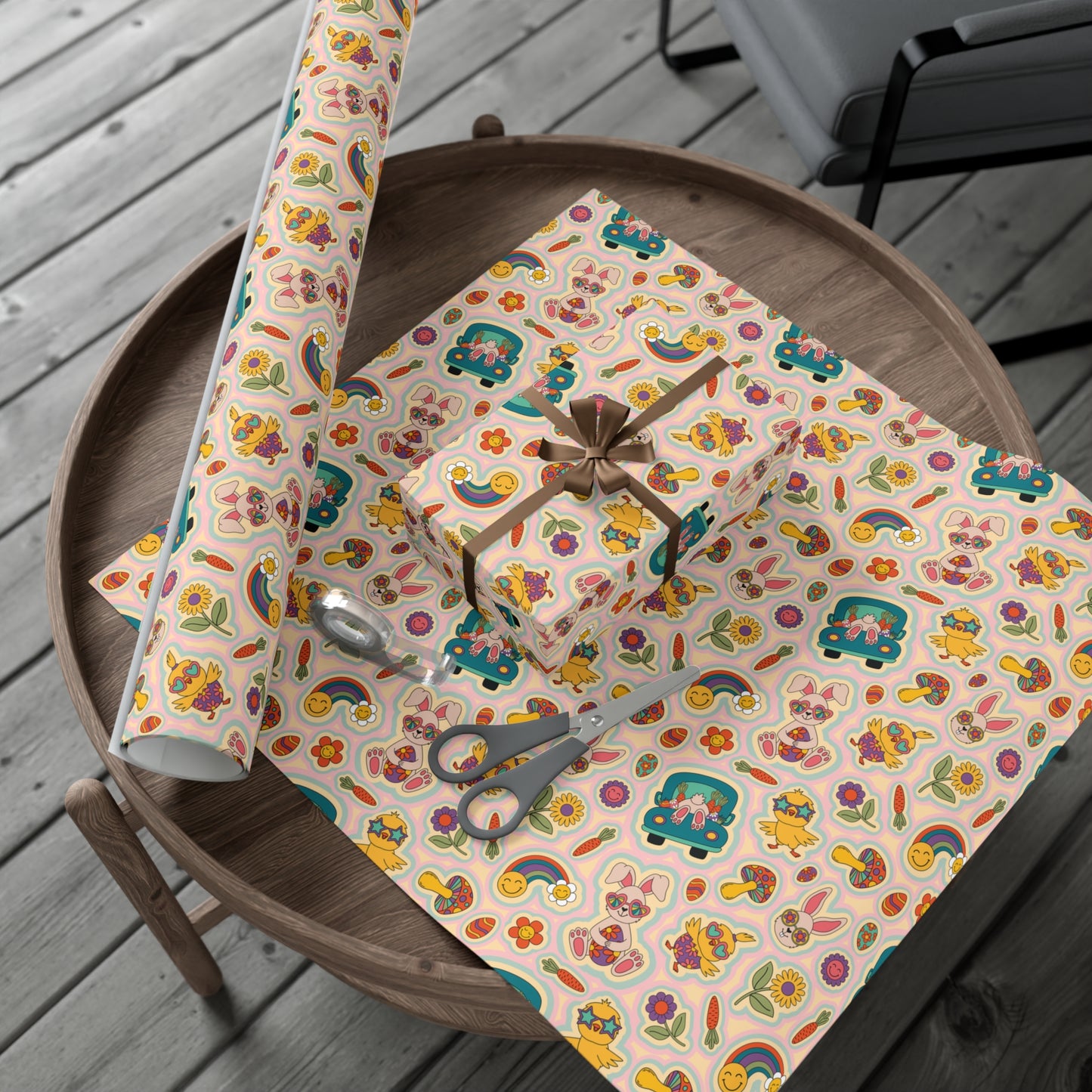 Retro 90's Easter Wrapping Paper