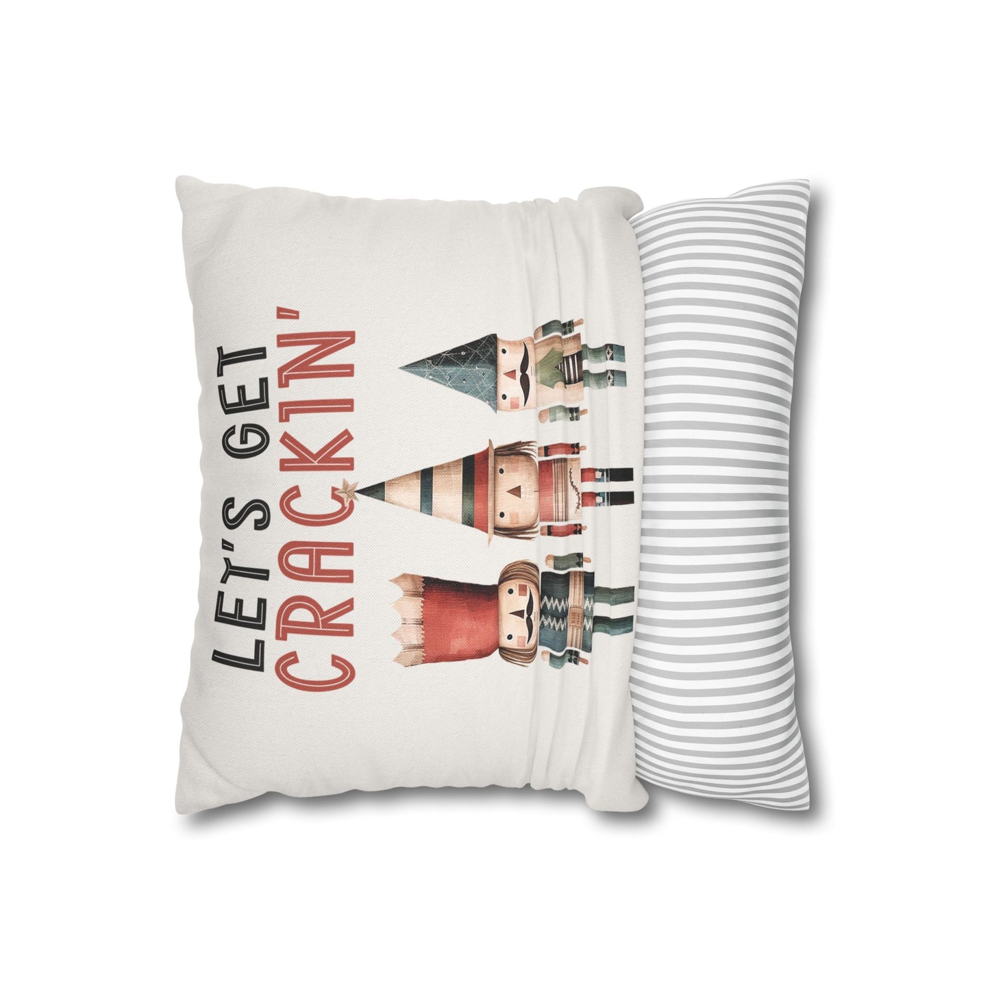 Vintage Nutcracker Christmas Throw Pillow Cover