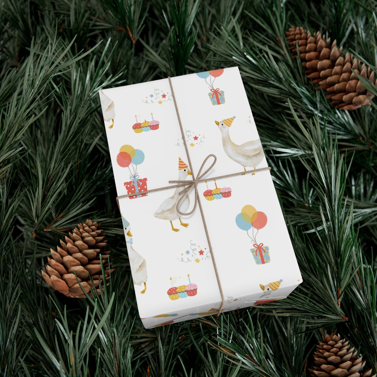 Goose Birthday Wrapping Paper, Silly Goose, Birthday Wrapping Paper, Baby Shower Gift Wrap Roll, Birthday Gift Wrap