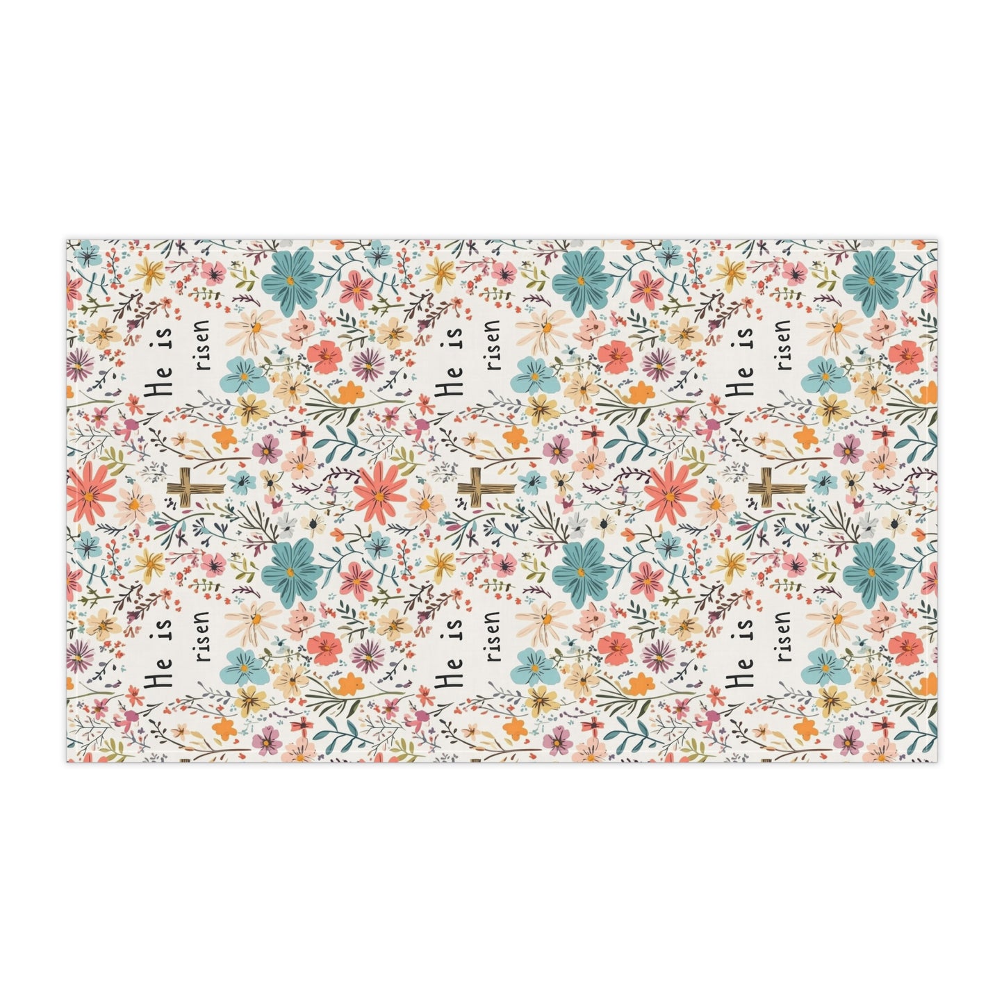 He is Risen Easter Hand Towel for Kitchen and Bath, Bunnies, Spring Home Decor, Easter, Cottage style, Christian Easter