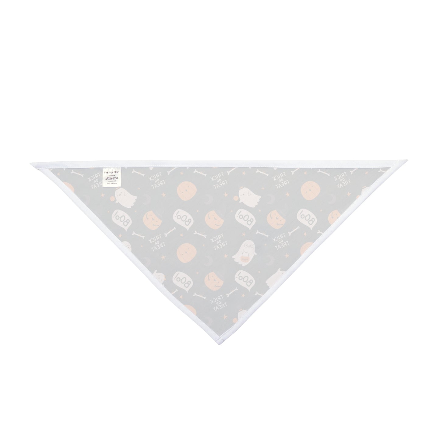 Halloween Pumpkins and Ghosts Dog Bandana, Halloween Dog Apparel, Trick or Treat, Dog Costume, Spooky, Halloween Dog