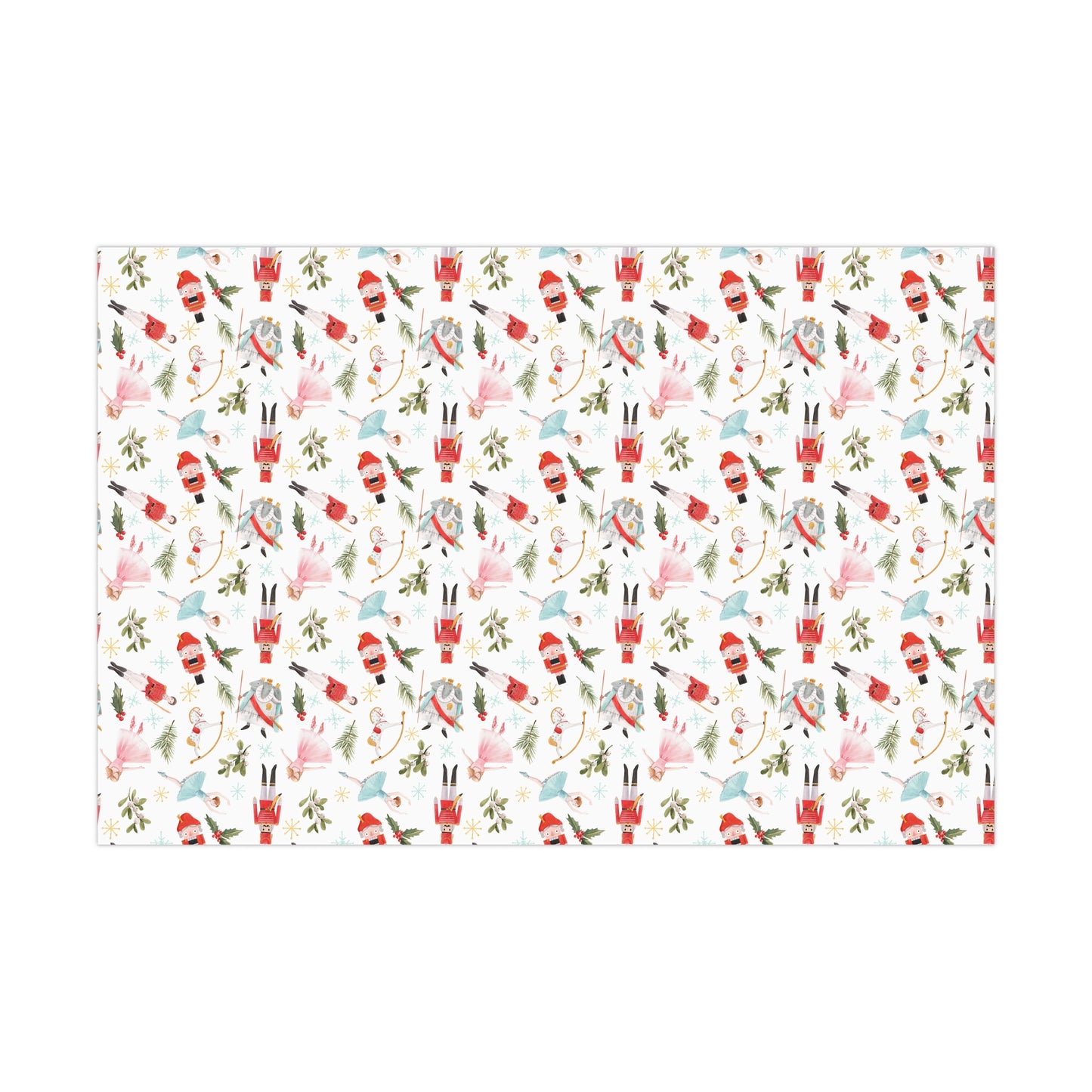 Watercolor Nutcracker Christmas Wrapping Paper