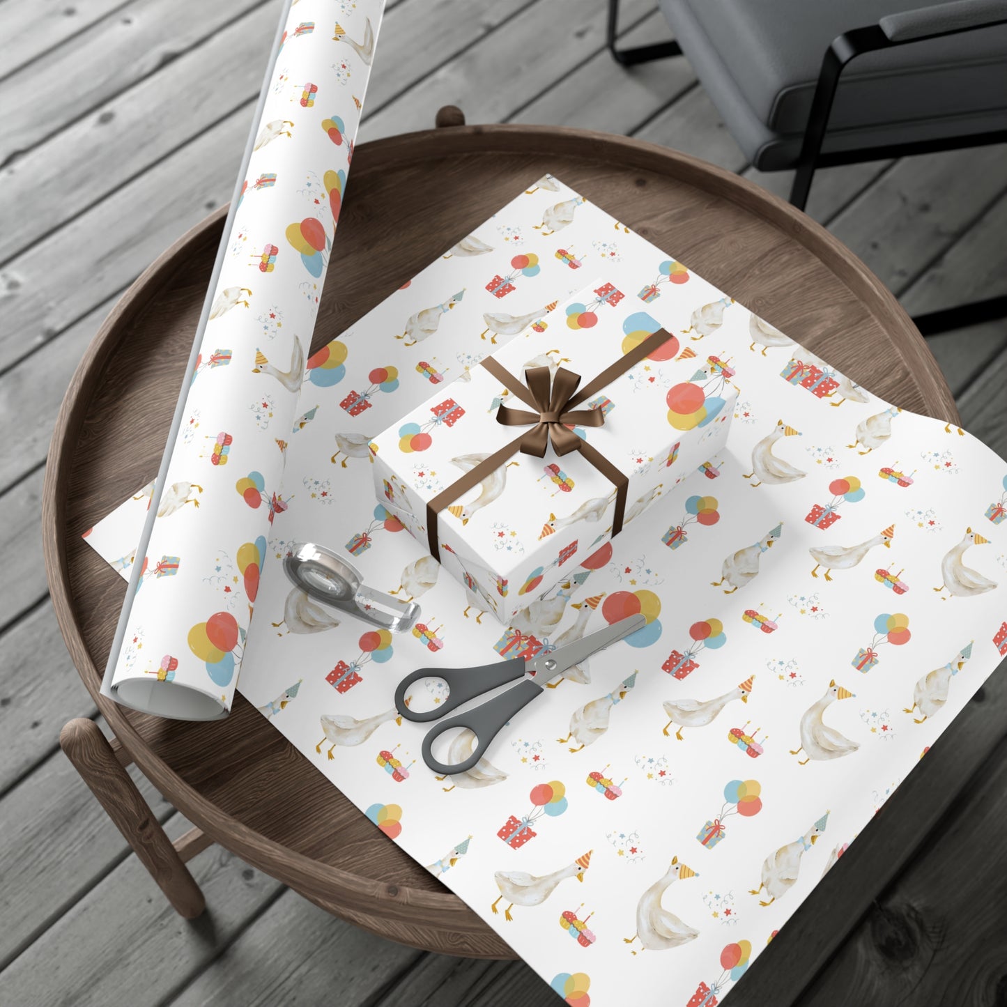 Goose Birthday Wrapping Paper, Silly Goose, Birthday Wrapping Paper, Baby Shower Gift Wrap Roll, Birthday Gift Wrap