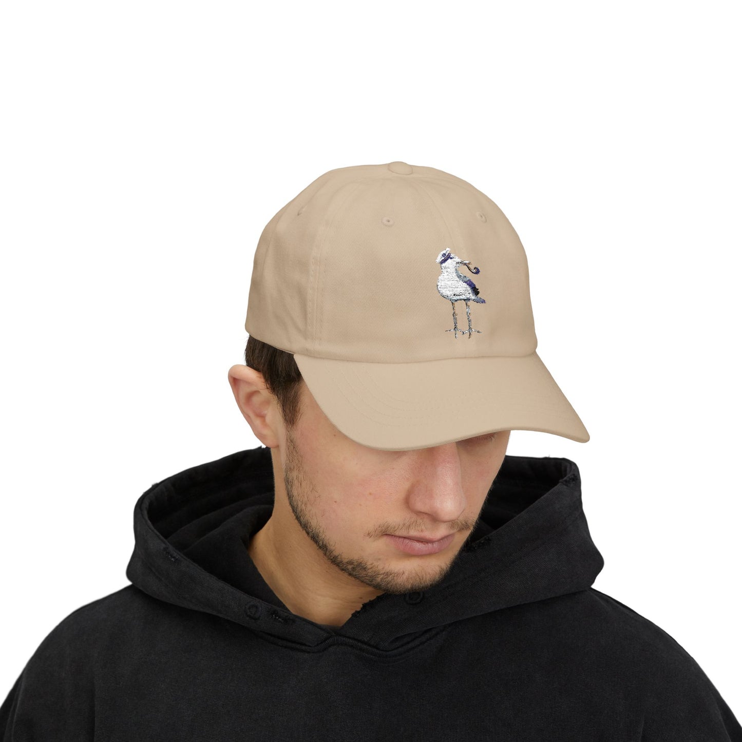 Embroidered Coastal "Captain Seagull" with Pipe Hat - Summer Capsule Collection