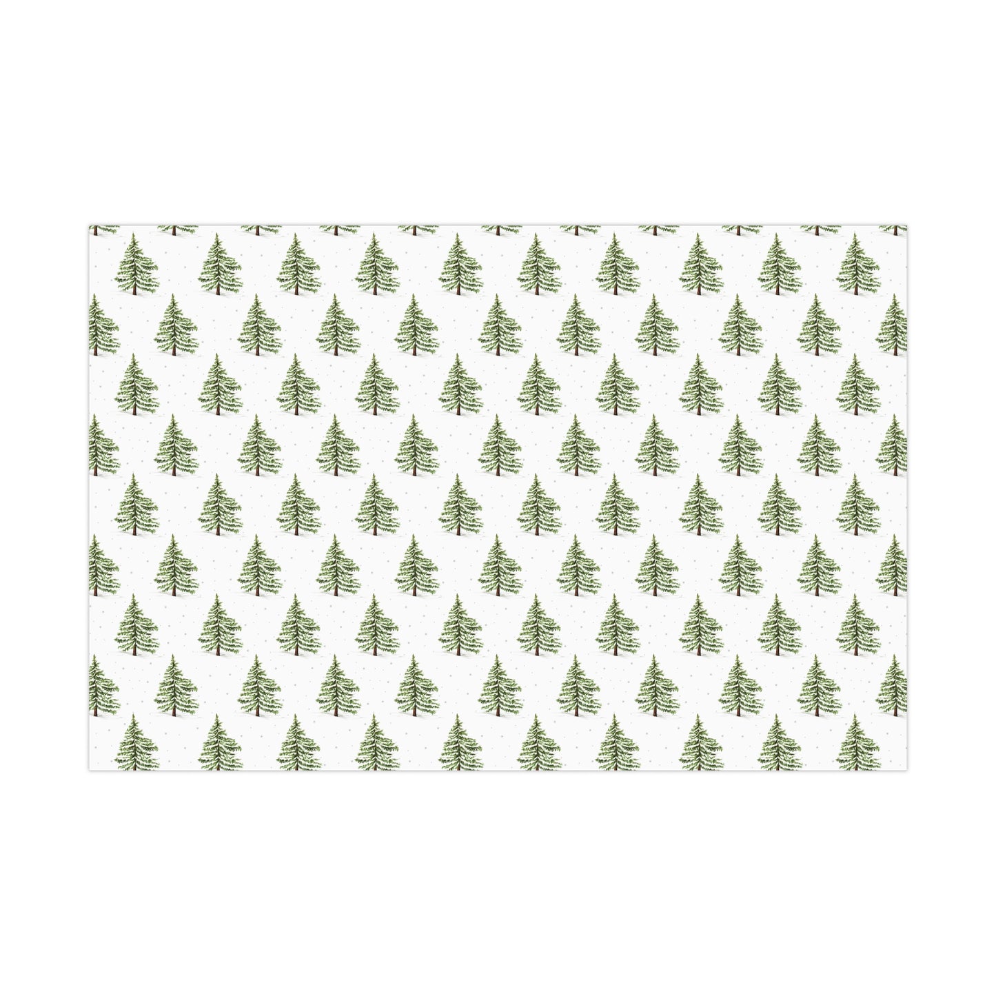 Classic Minimalist Winter Trees Gift Wrap, Christmas Wrapping Paper, Christmas Ornament Gift Wrap, Wrapping, Christmas Gifts, Holiday Trees
