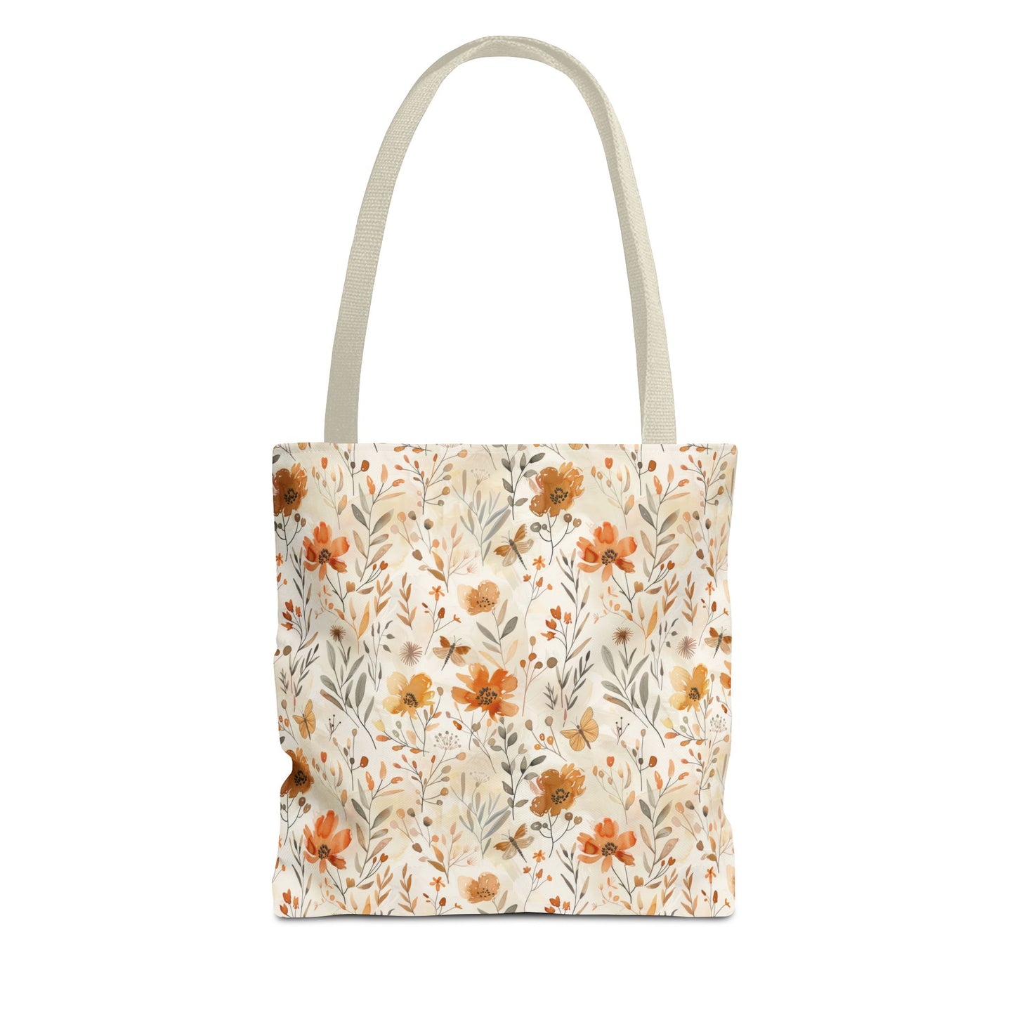 Fall Harvest Tote Bag, Autumn Floral Market Tote