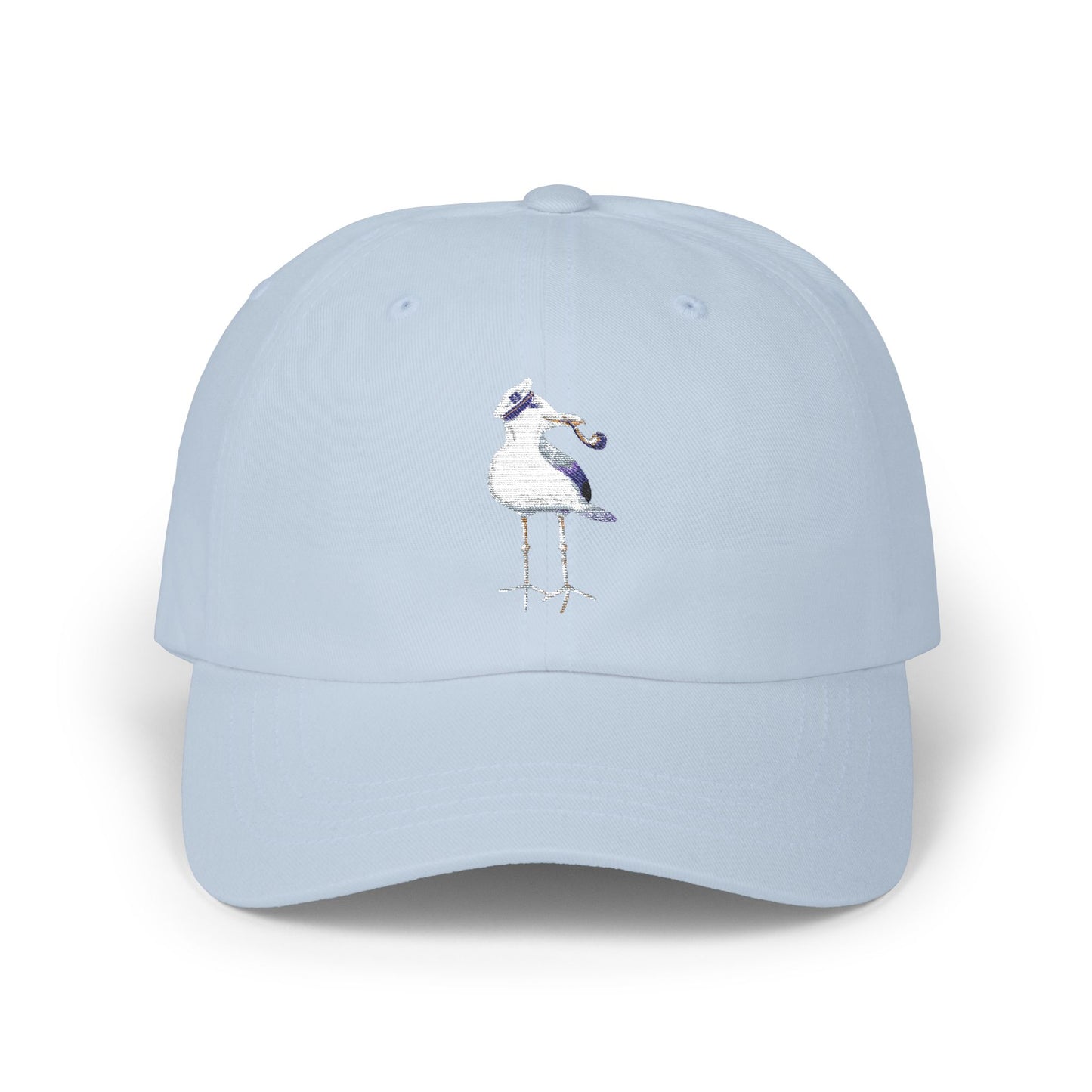 Embroidered Coastal "Captain Seagull" with Pipe Hat - Summer Capsule Collection