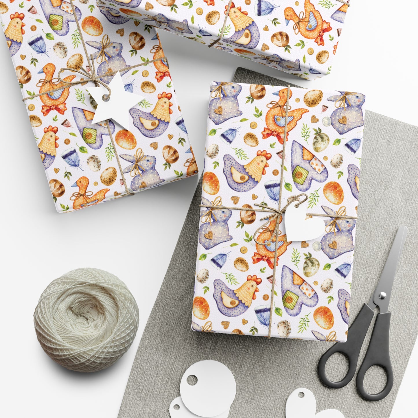Vintage Easter Wrapping Paper, Adorable Chicks Gift Wrap, Wrapping Paper, Easter Gift, Easter Basket, Easter Rabbit