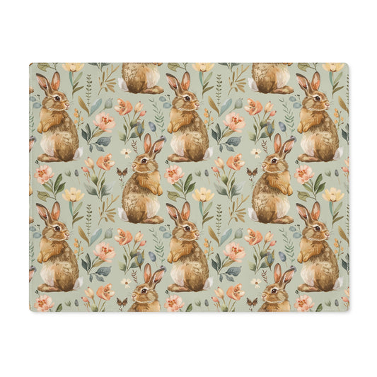 Easter Rabbits Dining Placemat, Bunnies, Spring Home Decor, Easter, Cottage style, Single Placemat, Easter Dining
