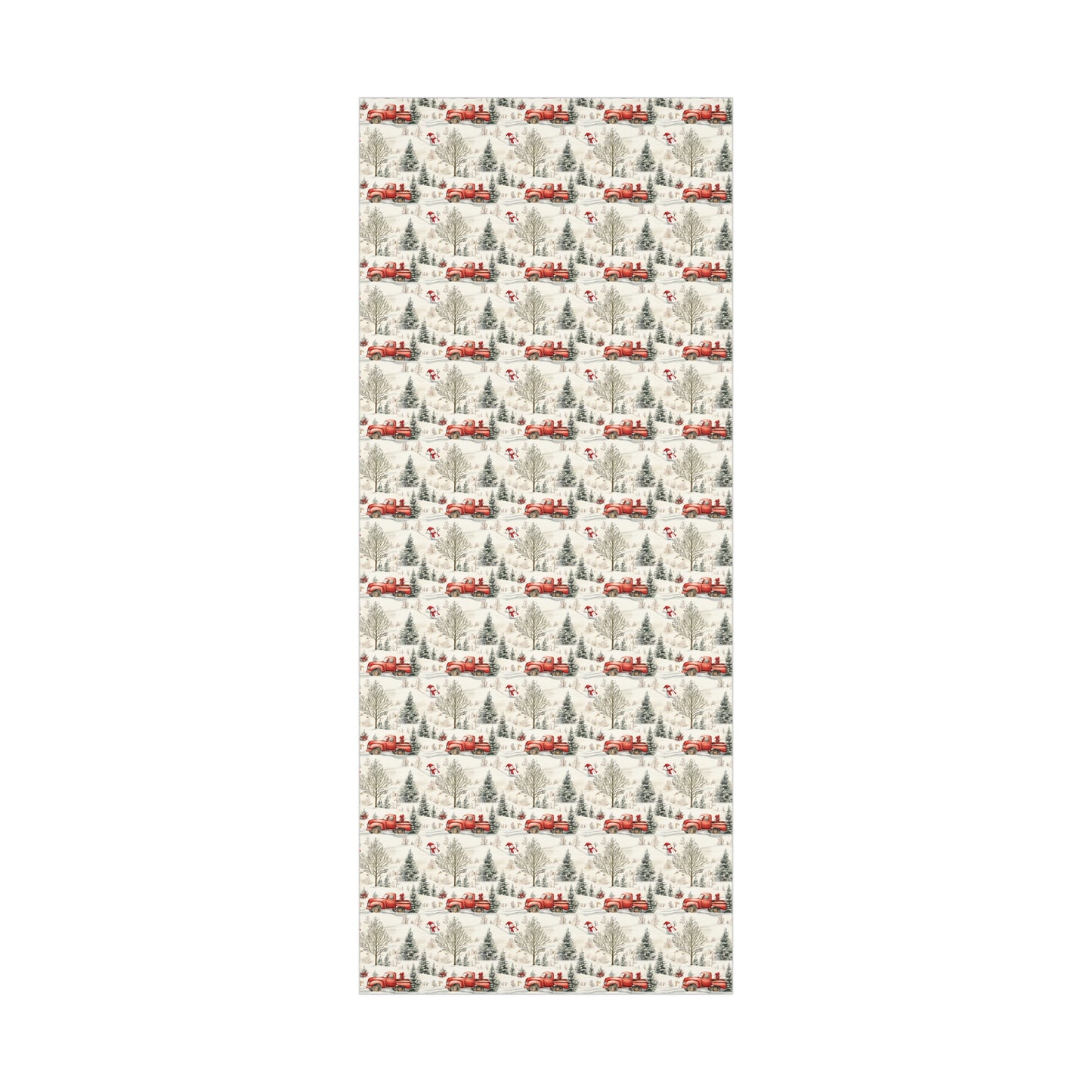 Vintage Red Truck Christmas Wrapping Paper, Classic Christmas Gift Wrap Roll, Holiday Gift Wrap, Christmas Paper, Gift Wrap, Antique Holiday