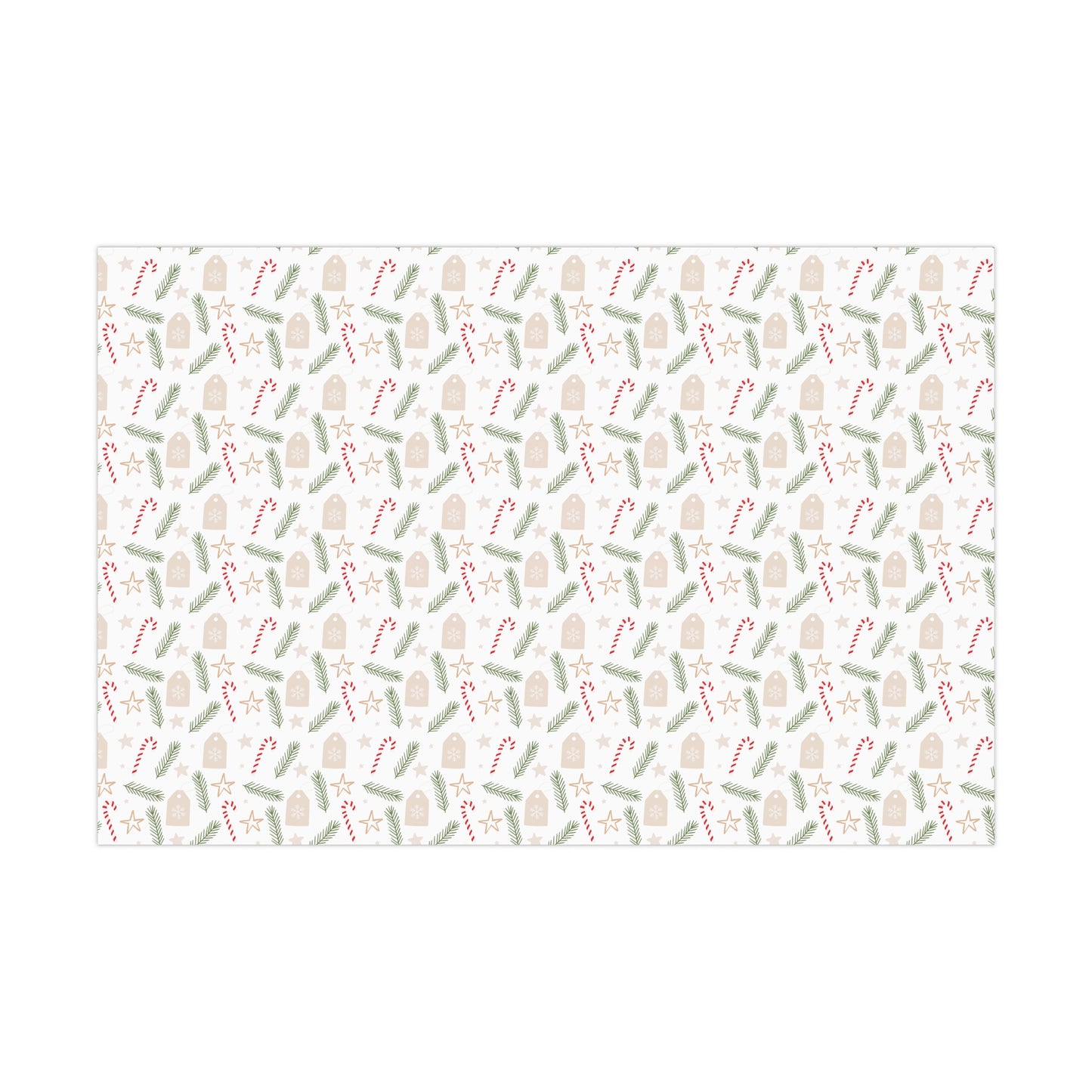 Neutral Minimalist Christmas Wrapping Paper