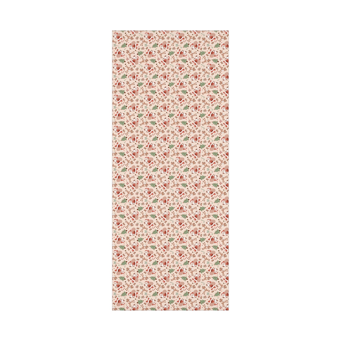 Vintage Retro Skating Peace Santa Christmas Wrapping Paper, Classic Christmas Gift Wrap Roll, Holiday Gift Wrap, Christmas Paper, Gift Wrap