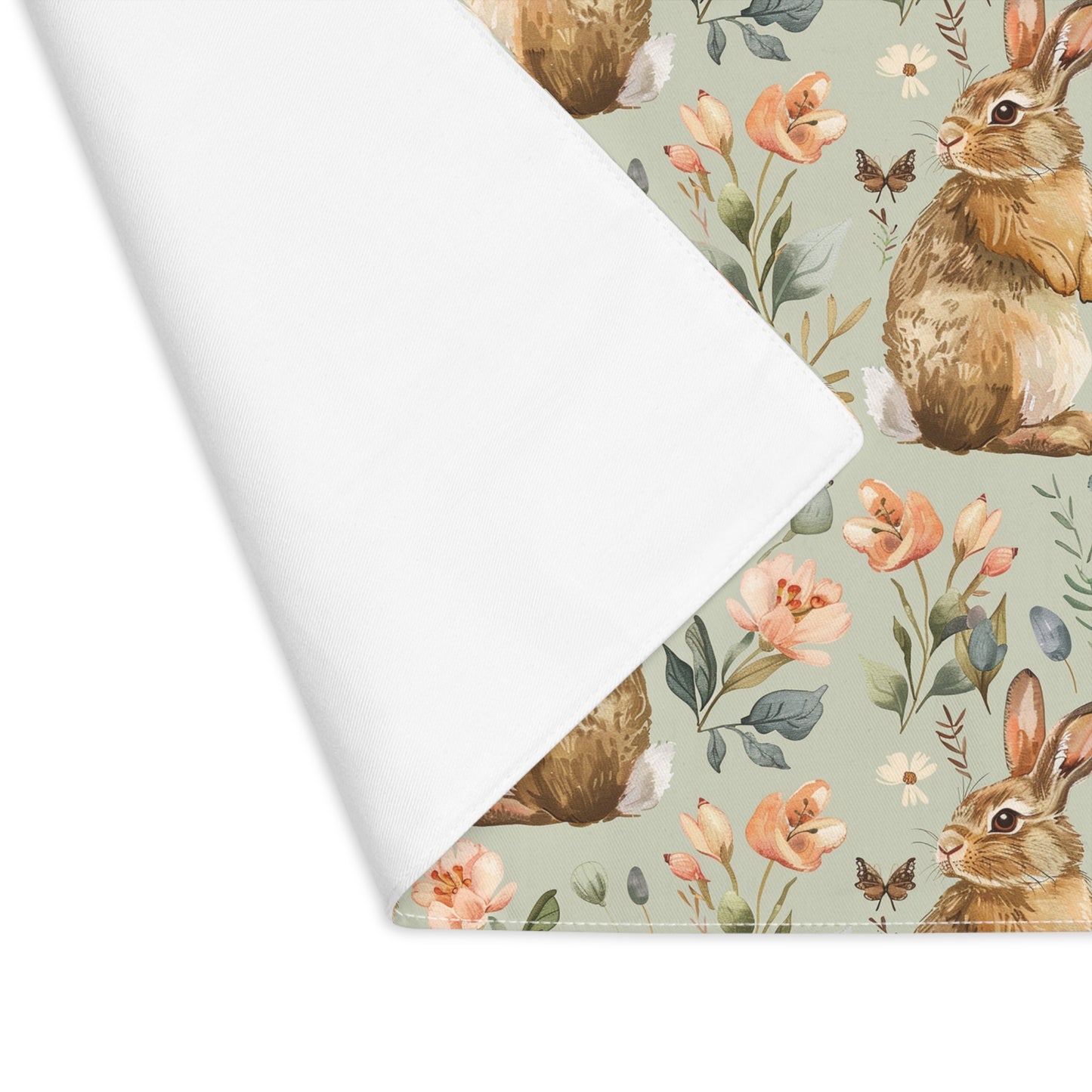 Easter Rabbits Dining Placemat, Bunnies, Spring Home Decor, Easter, Cottage style, Single Placemat, Easter Dining