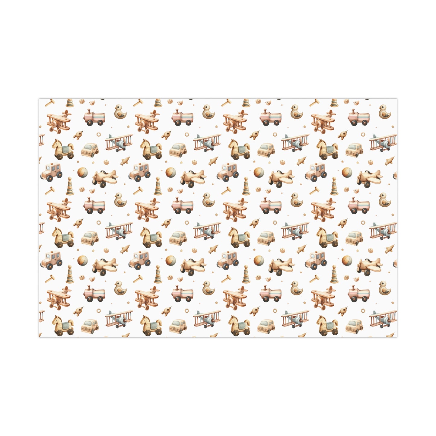 Baby Toy Train Wrapping Paper