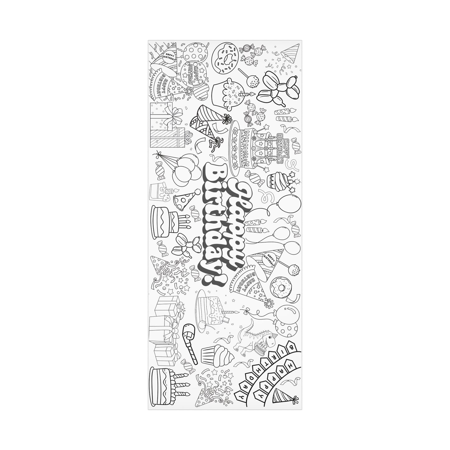 Birthday Giant Coloring Poster
