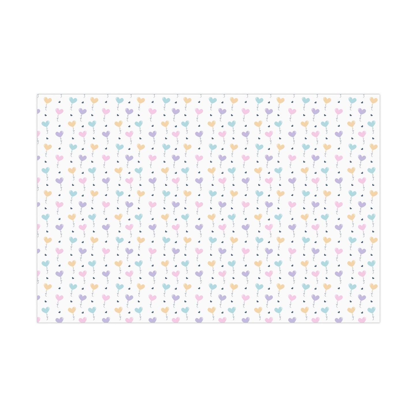 Heart Balloon Wrapping Paper