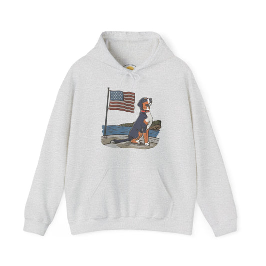 2025 New Summer Swissy Unisex Hooded Sweatshirt, Swissy Summer Hoodie, Greater Swiss Mountain Dog, Cartoon Swissy Character