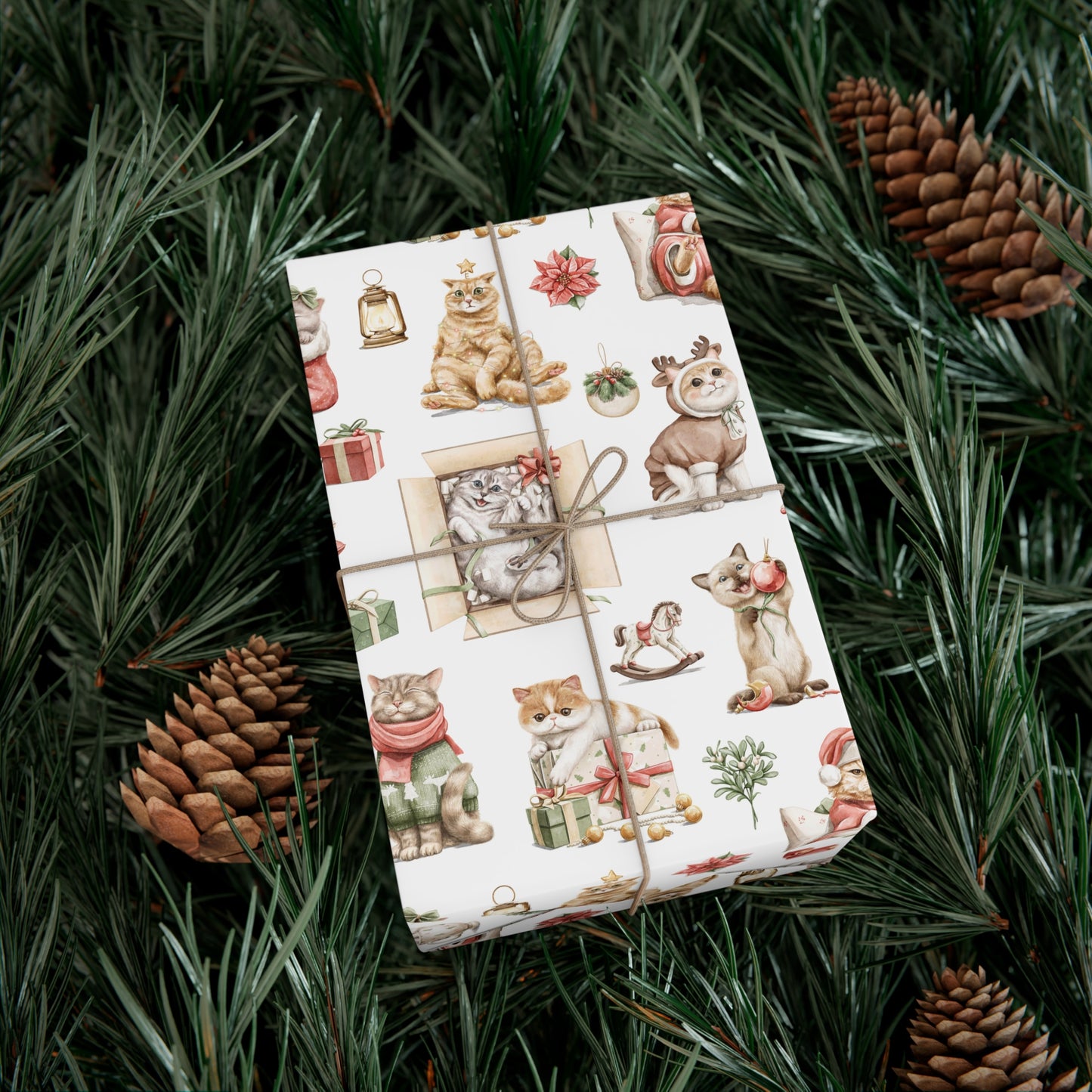 Christmas Cats Gift Wrap