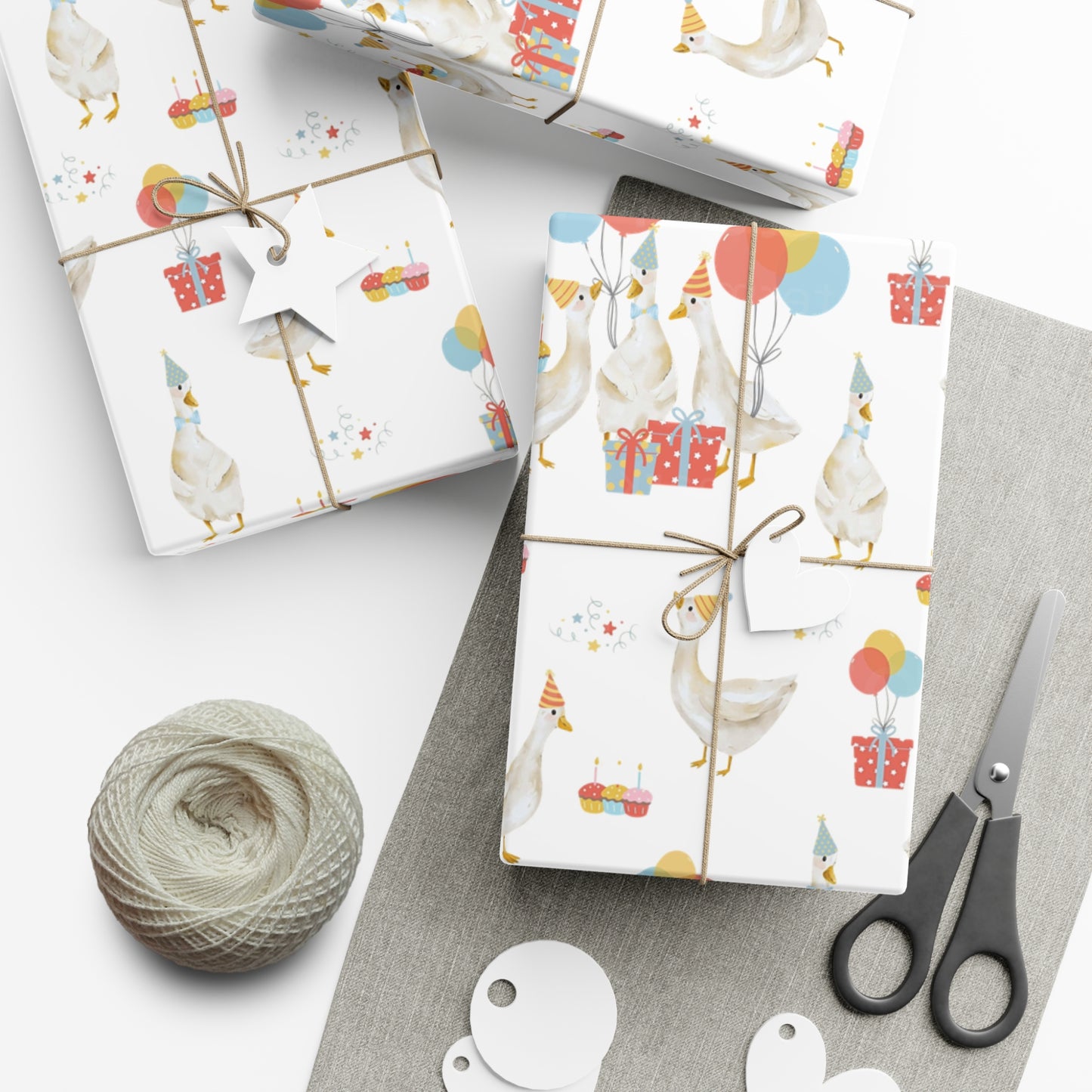 Goose Birthday Wrapping Paper, Silly Goose, Birthday Wrapping Paper, Baby Shower Gift Wrap Roll, Birthday Gift Wrap
