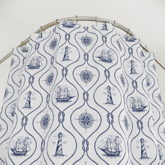 Nautical Summer Shower Curtain