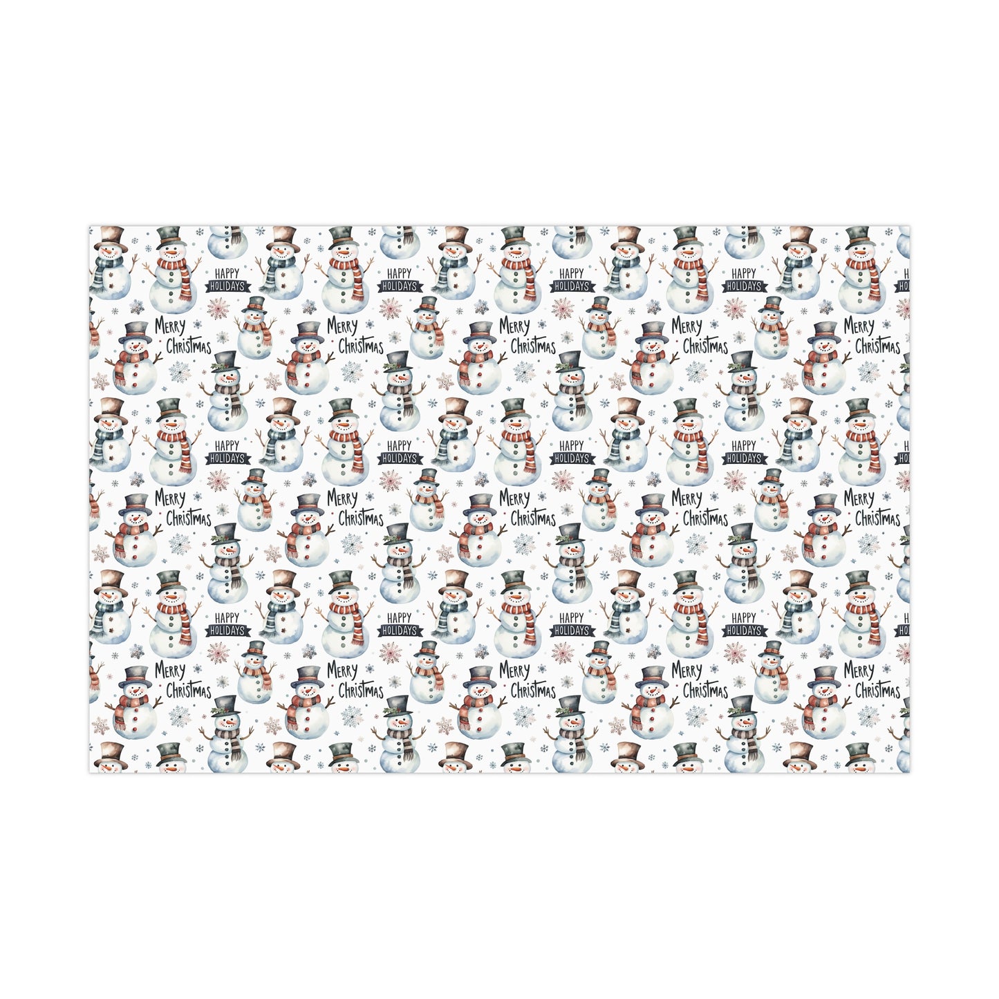 Snowman Christmas Wrapping Paper