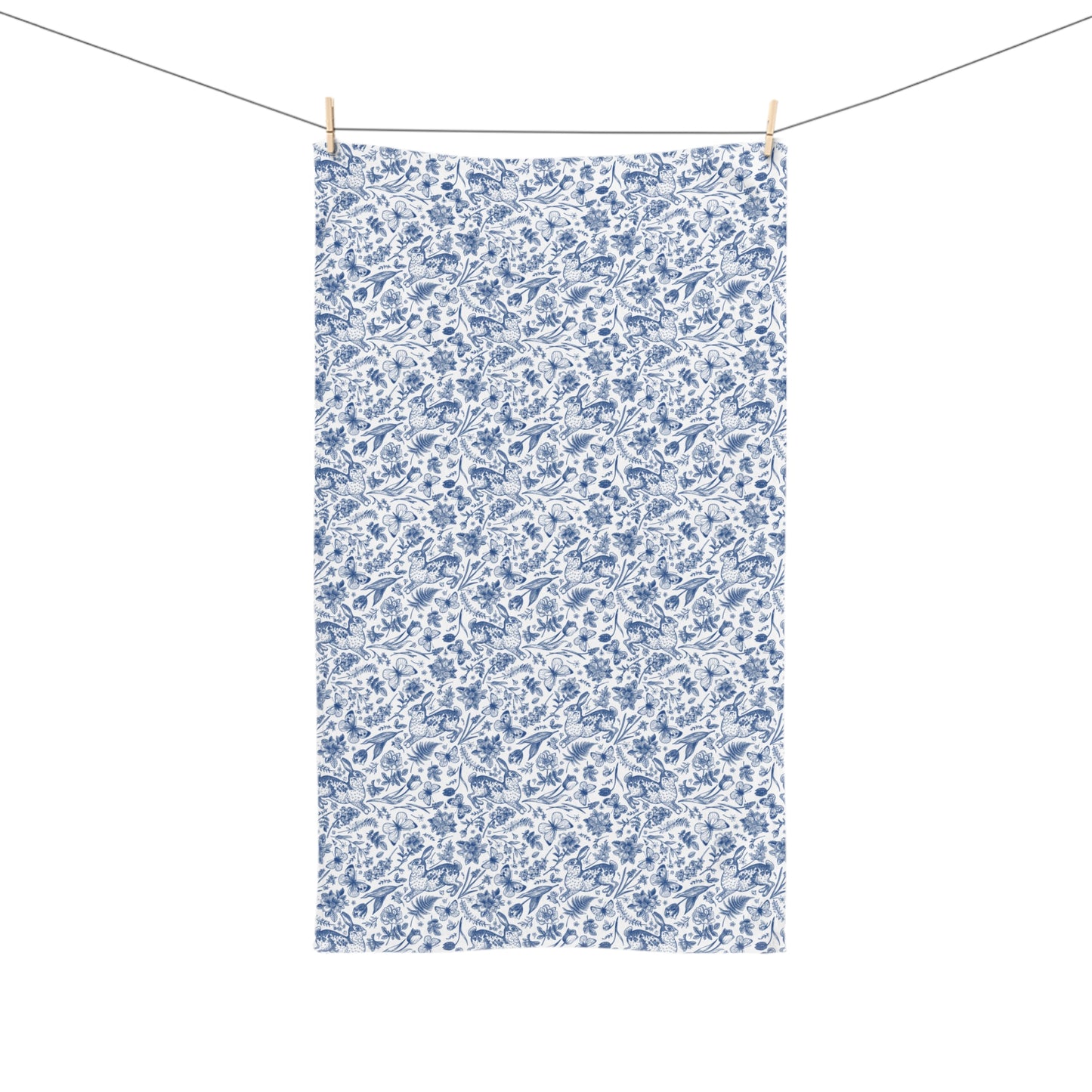 Spring Rabbits Hand Towel