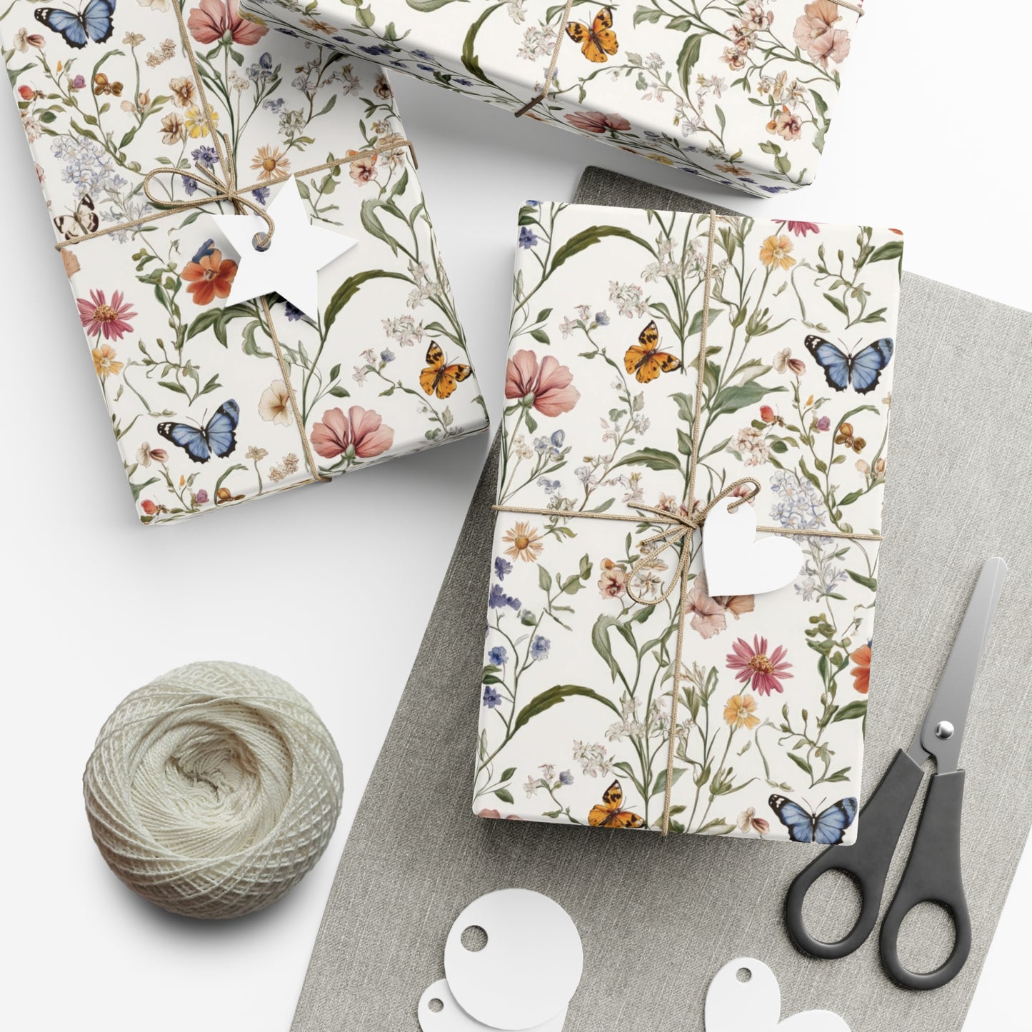 Wildflowers & Butterflies Wrapping Paper
