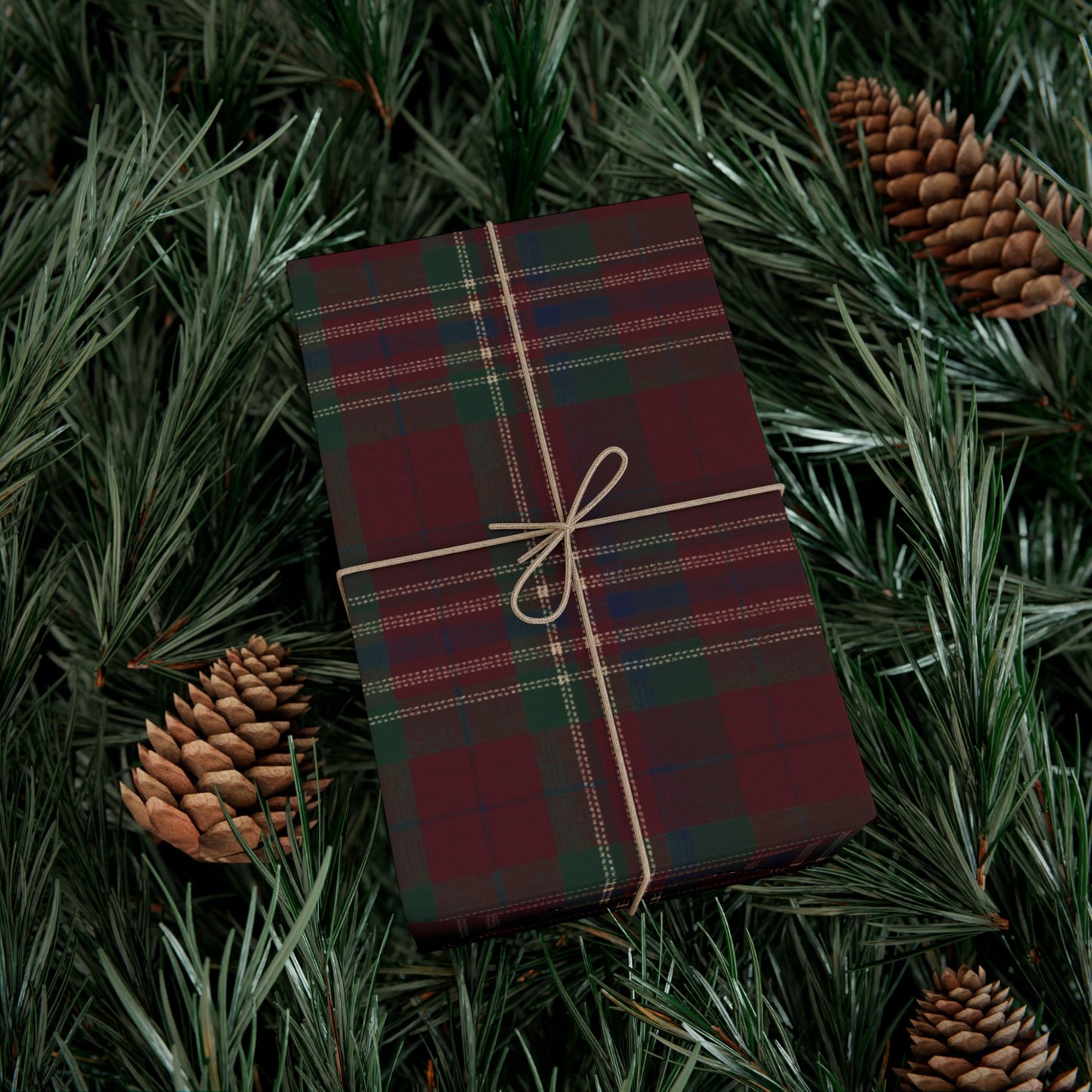Ralph Lauren Inspired Christmas, Tartan Plaid Wrapping