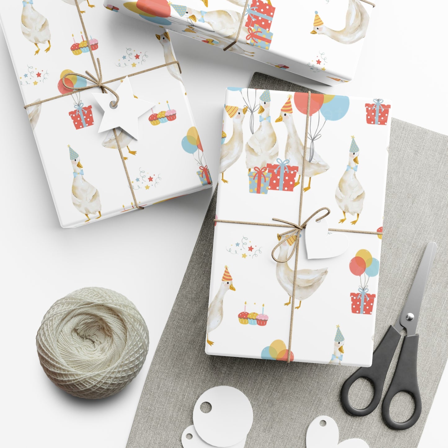 Goose Birthday Wrapping Paper, Silly Goose, Birthday Wrapping Paper, Baby Shower Gift Wrap Roll, Birthday Gift Wrap