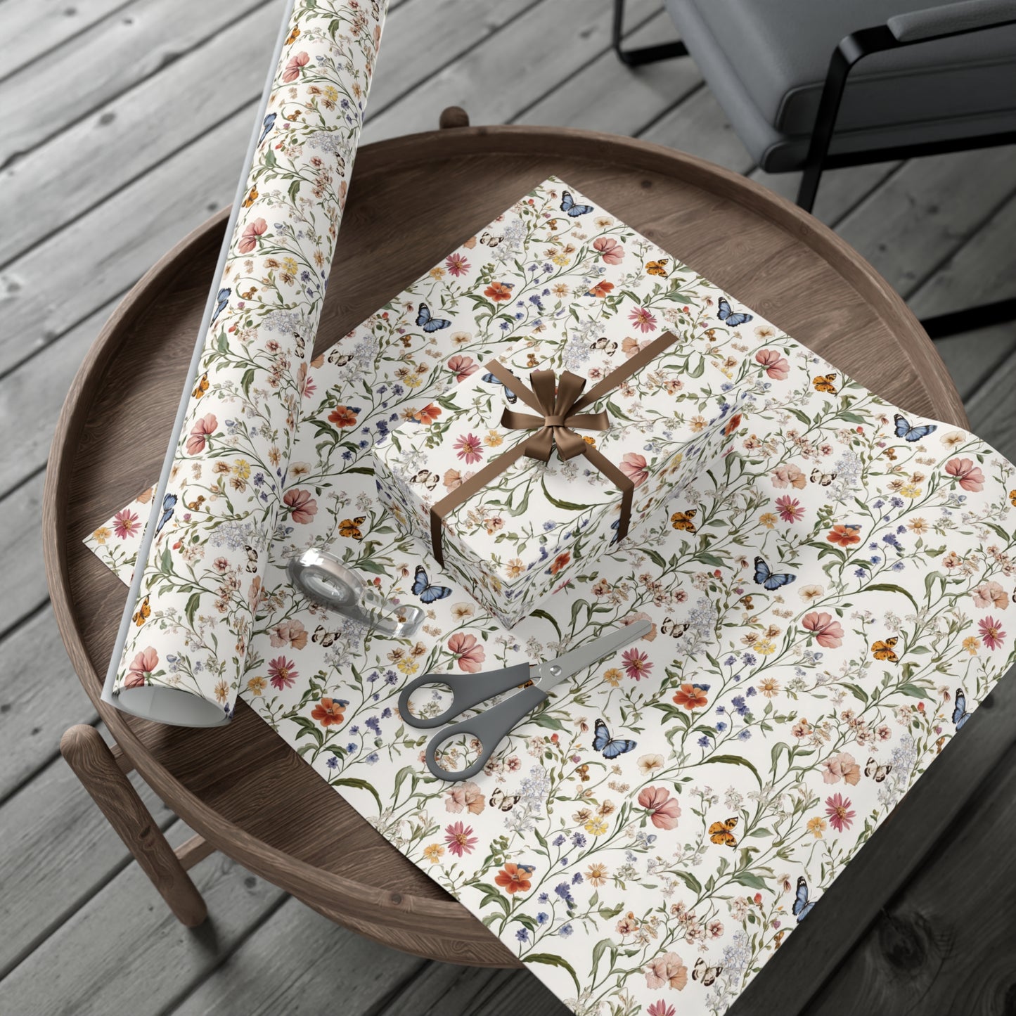 Wildflowers & Butterflies Wrapping Paper