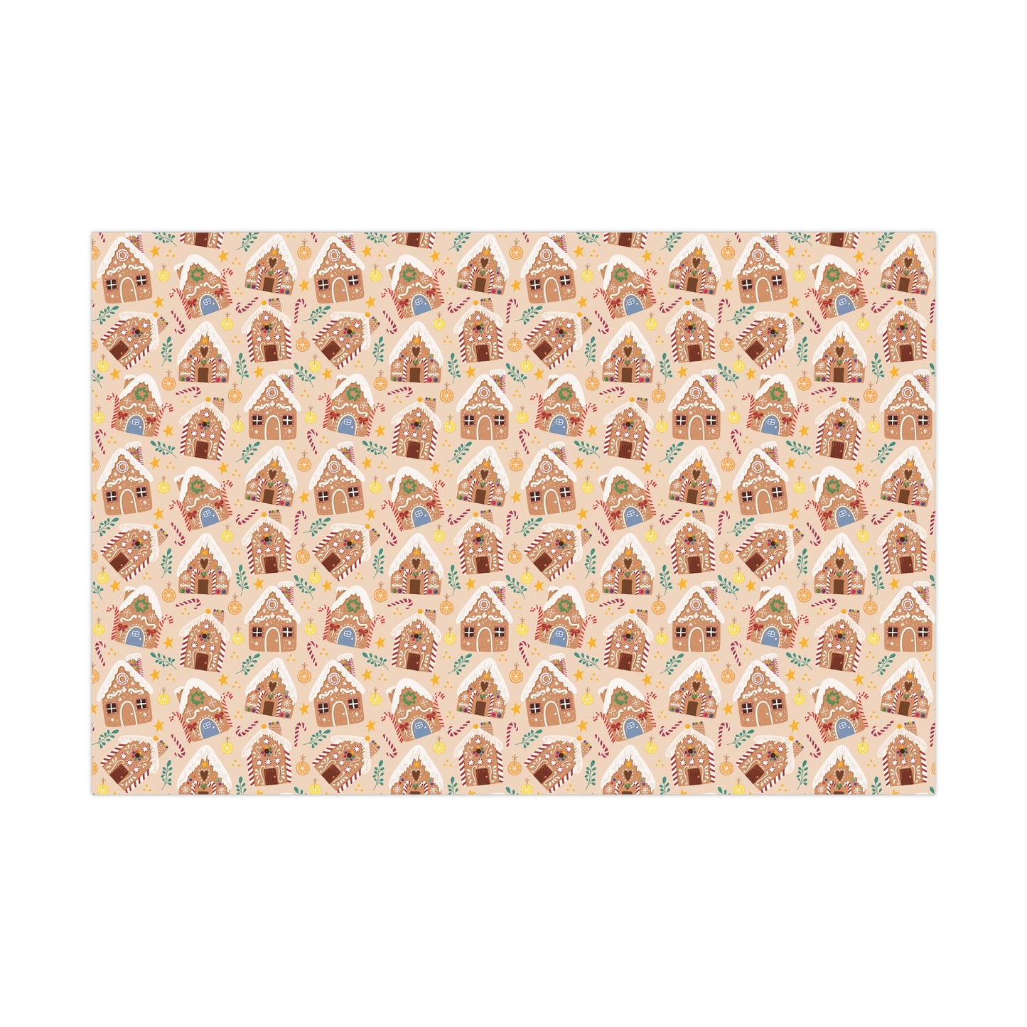 Gingerbread House Christmas Gift Wrap, Christmas Wrapping Paper, Christmas Baking Gift Wrap, Wrapping, Christmas Gifts