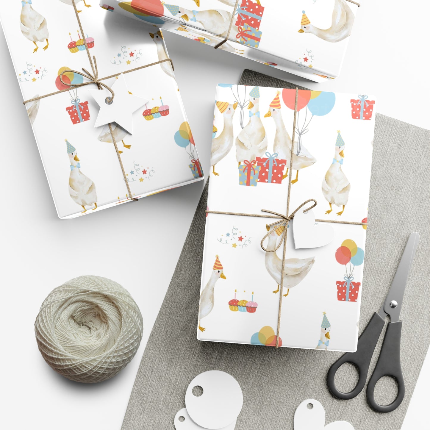 Goose Birthday Wrapping Paper, Silly Goose, Birthday Wrapping Paper, Baby Shower Gift Wrap Roll, Birthday Gift Wrap