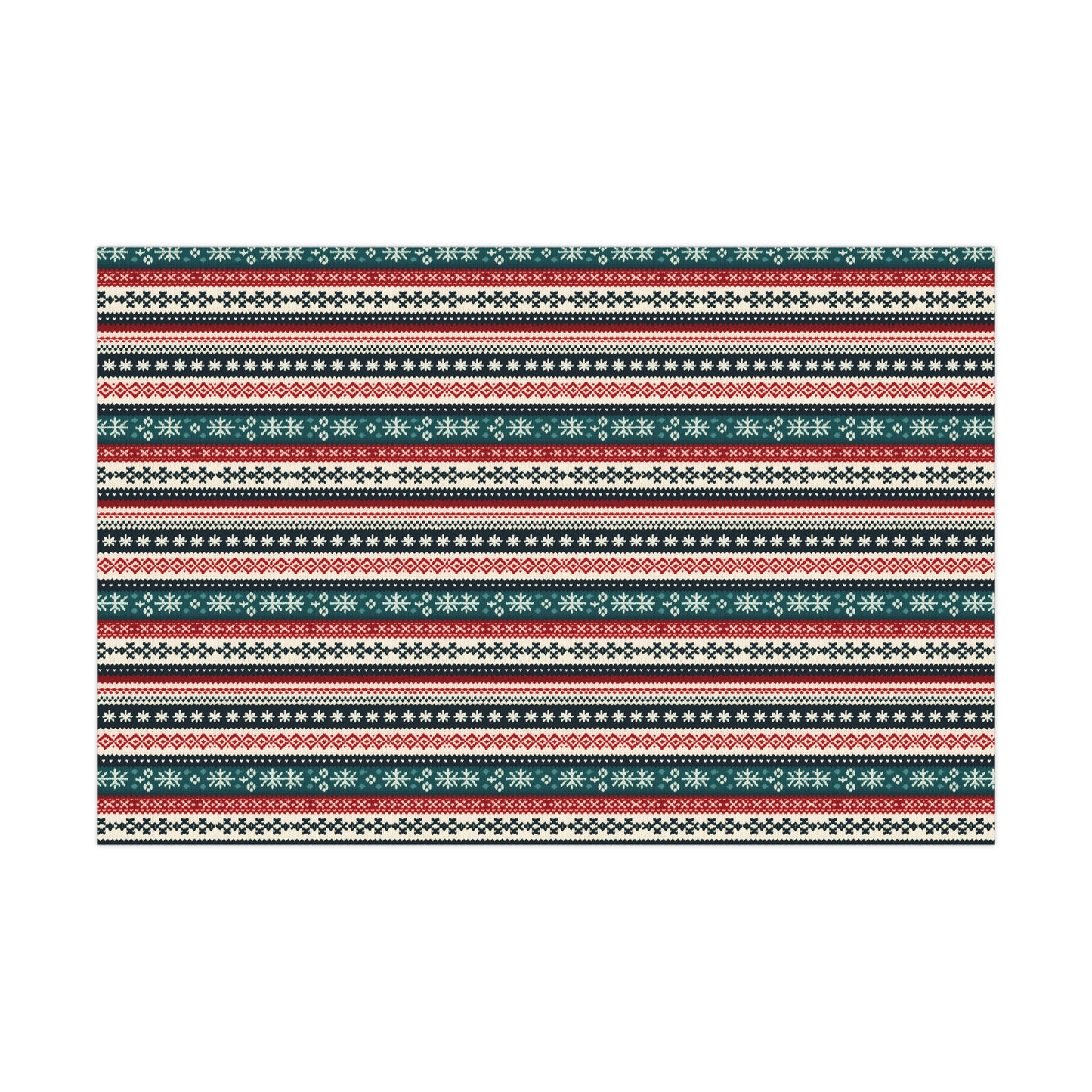 Fair Isle Christmas Gift Wrap